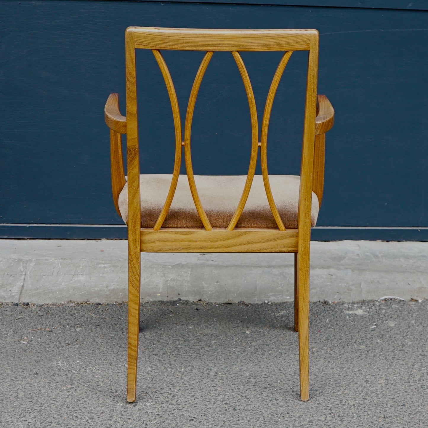 Midcentury G Plan Fresco X Back Dining Chairs x6 (2 Carver Chairs)