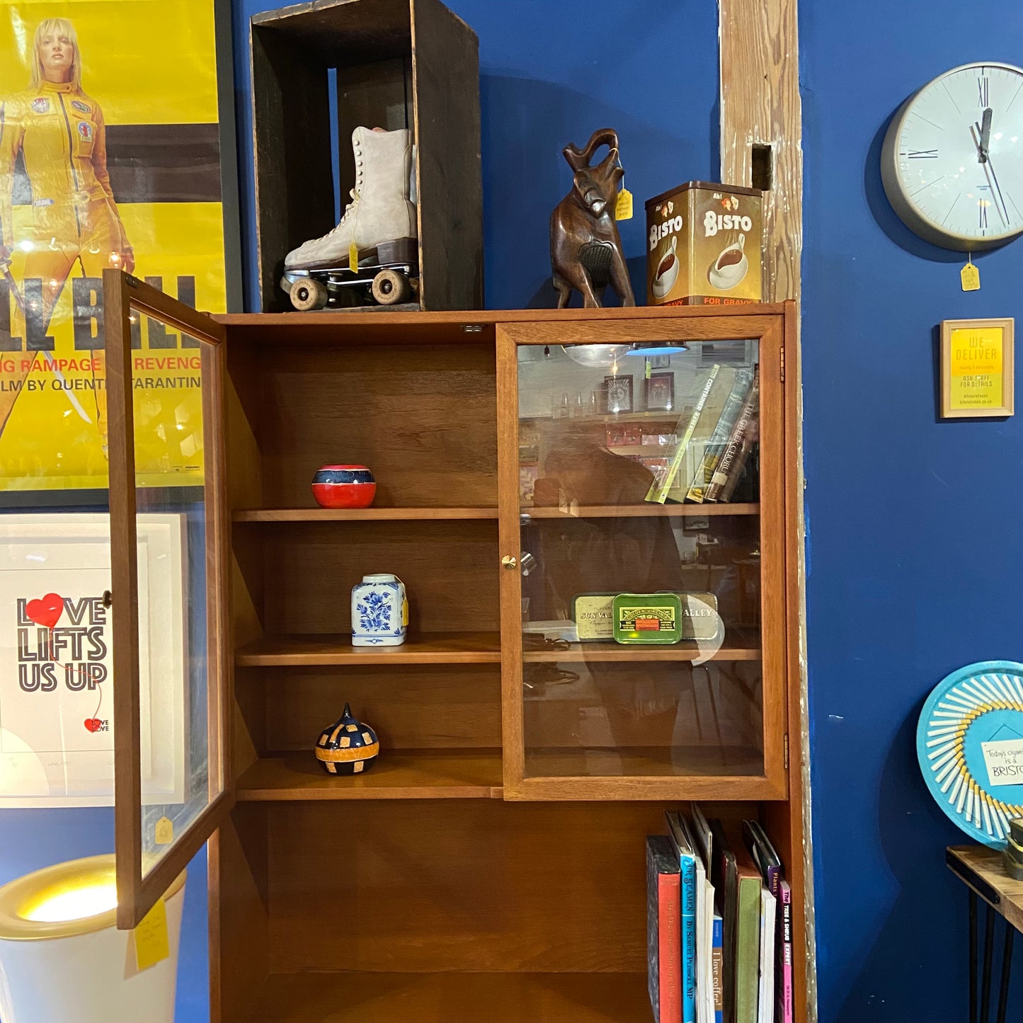 Midcentury glazed cabinet