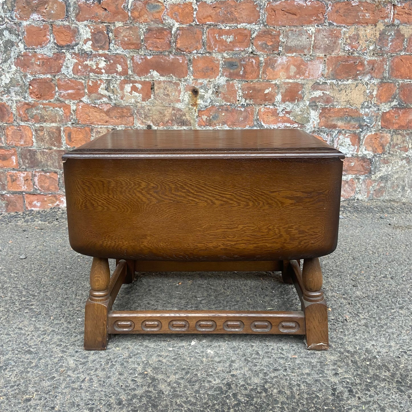 Utility Furniture Oak Swivel Drop leaf Coffee Table