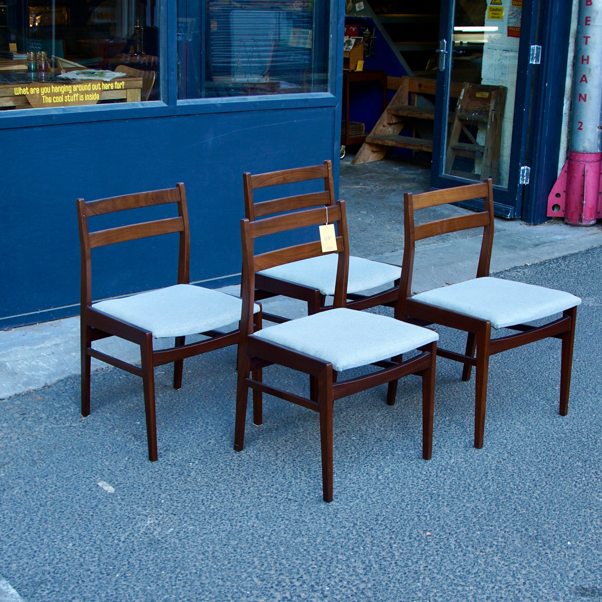Set of 4 Mid Century Meredew Chairs (Reupholstered)