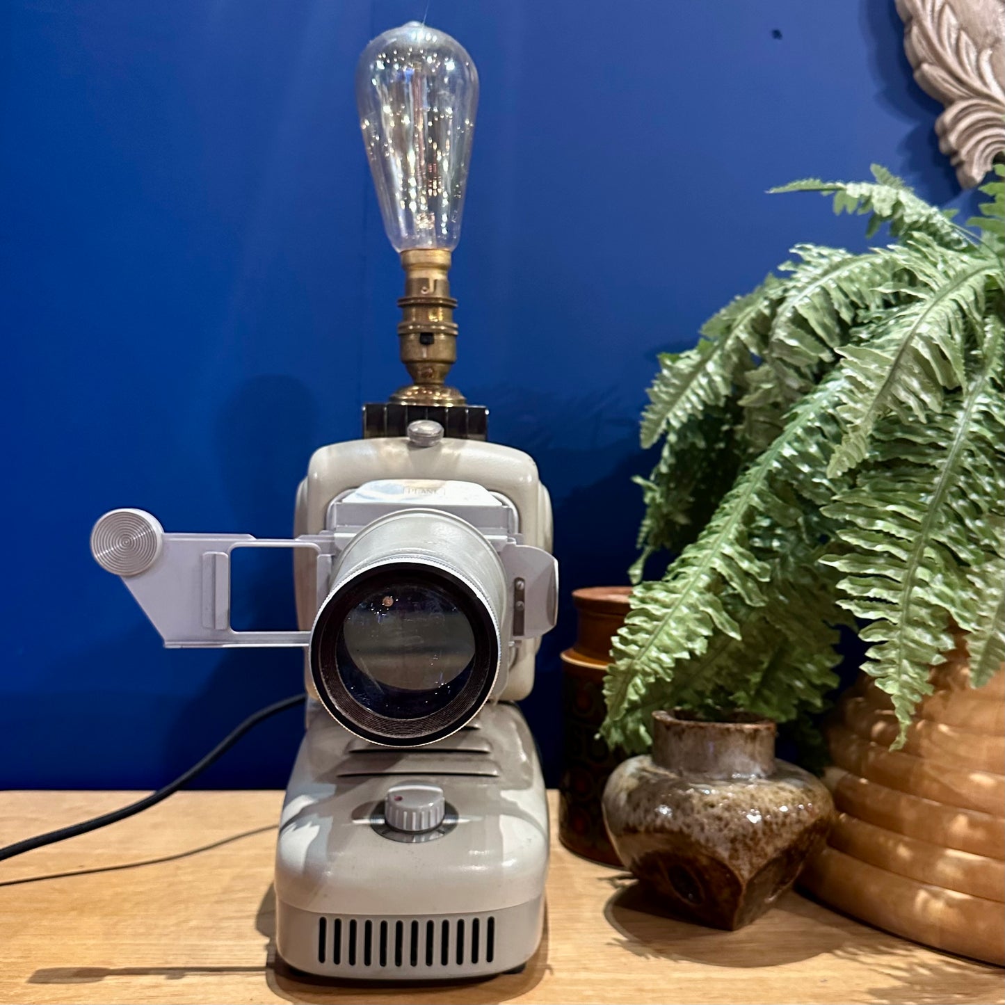 Vintage Converted Noris Trumpf Slide Projector Lamp