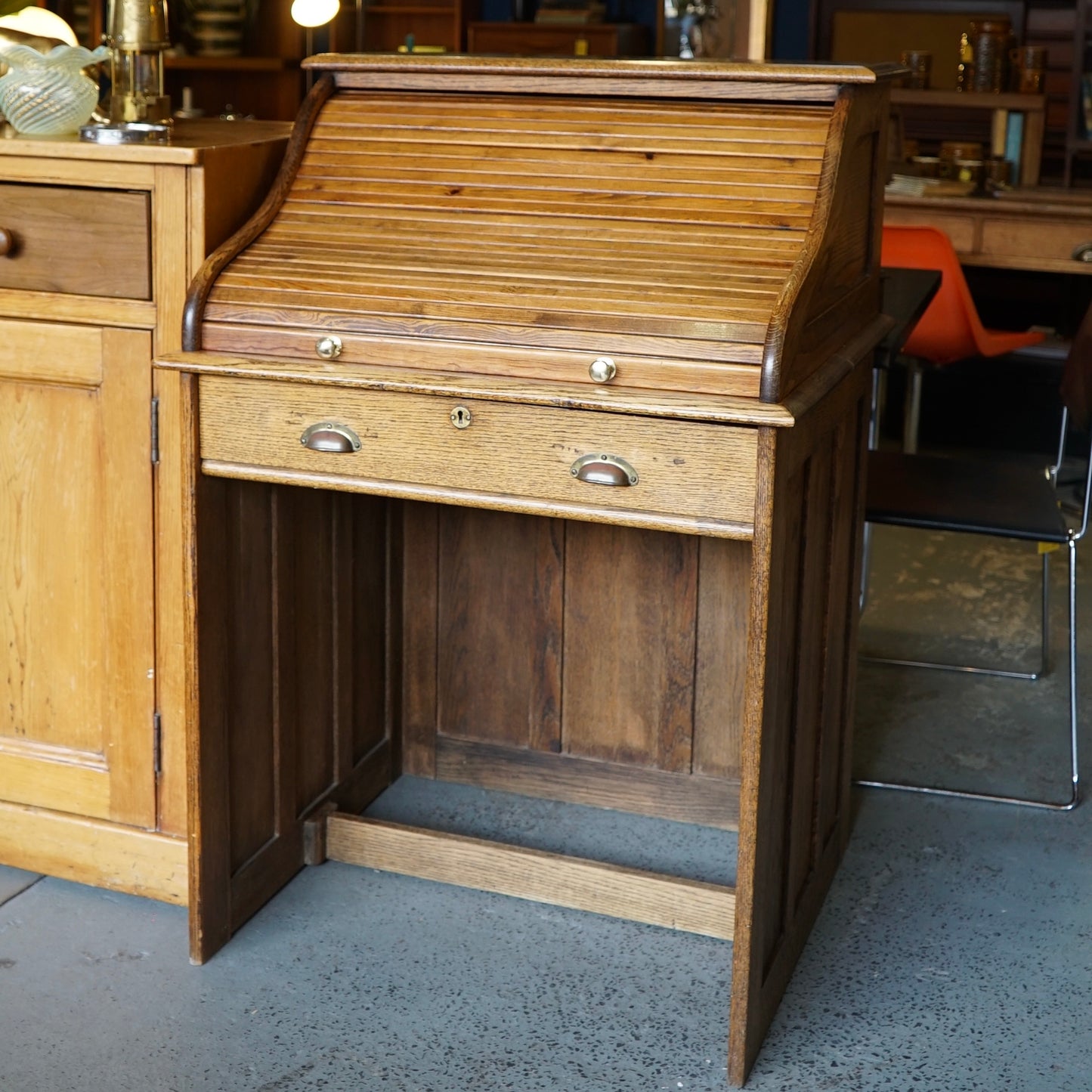 Antique Roll Top Desk