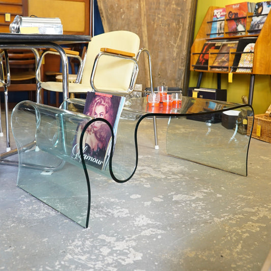 Curvy Wavy Ribbon Tempered Glass Coffee Table