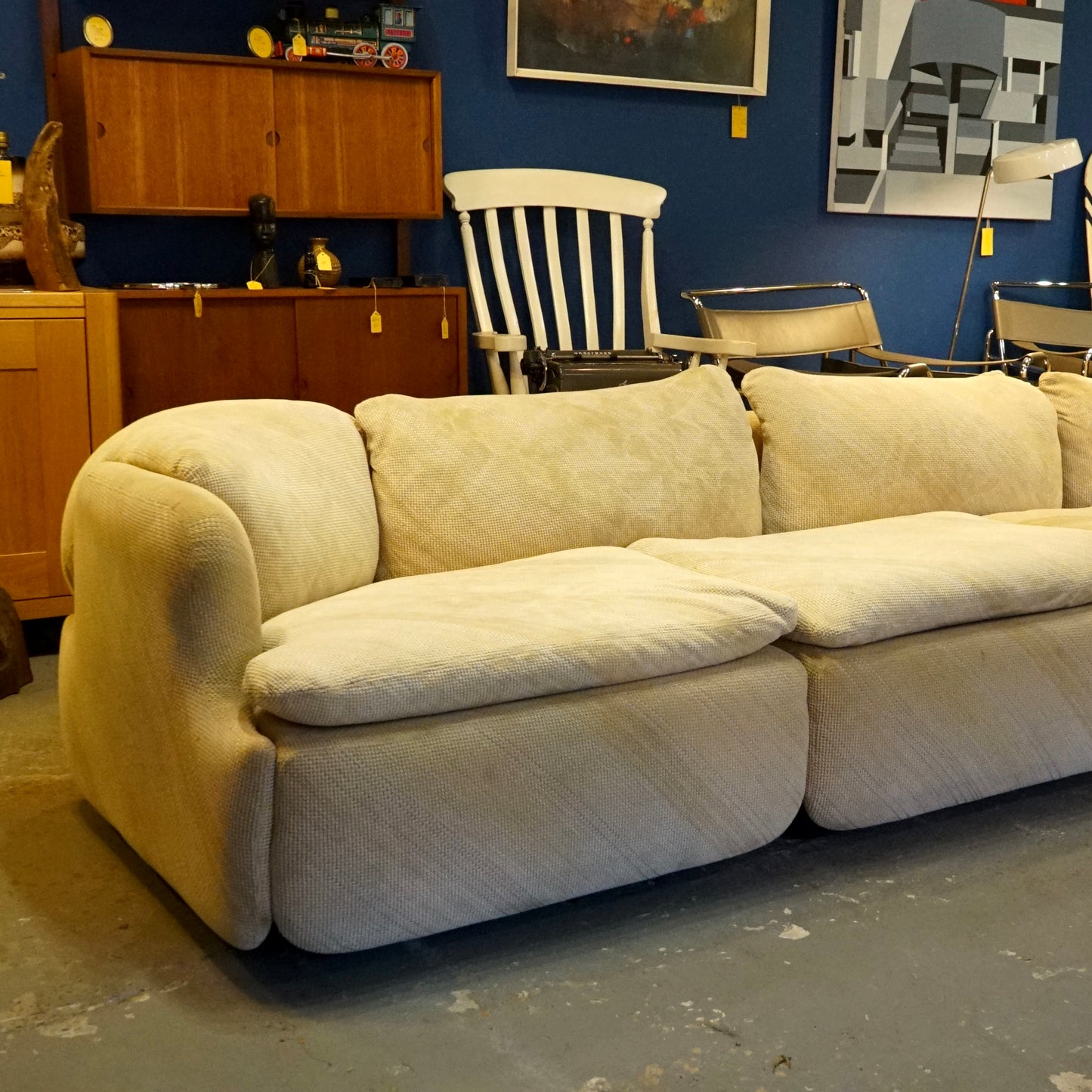 “Confidential” sectional sofa by Alberto Rosselli for Saporiti Italia