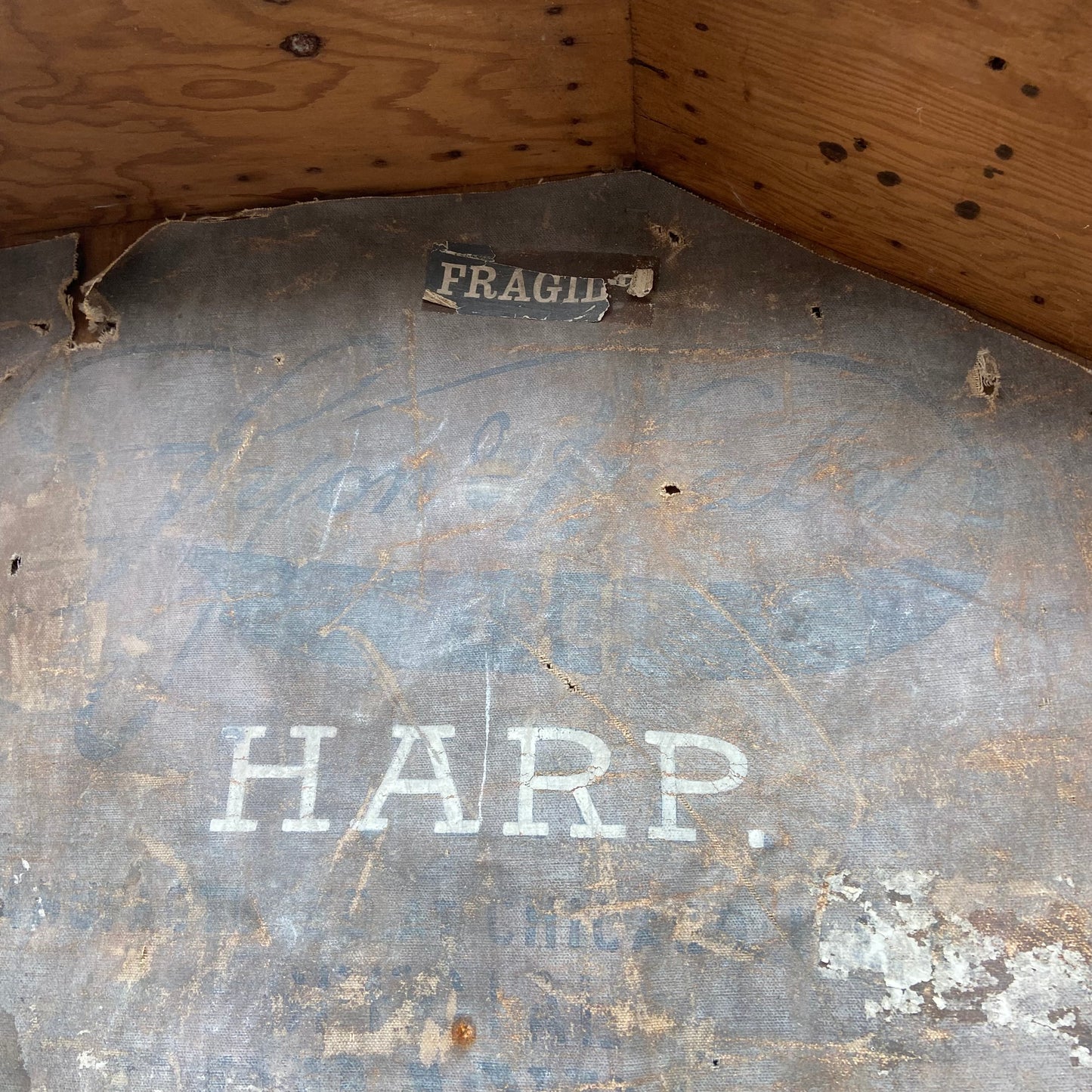 Lyon & Healy Antique Harp Case