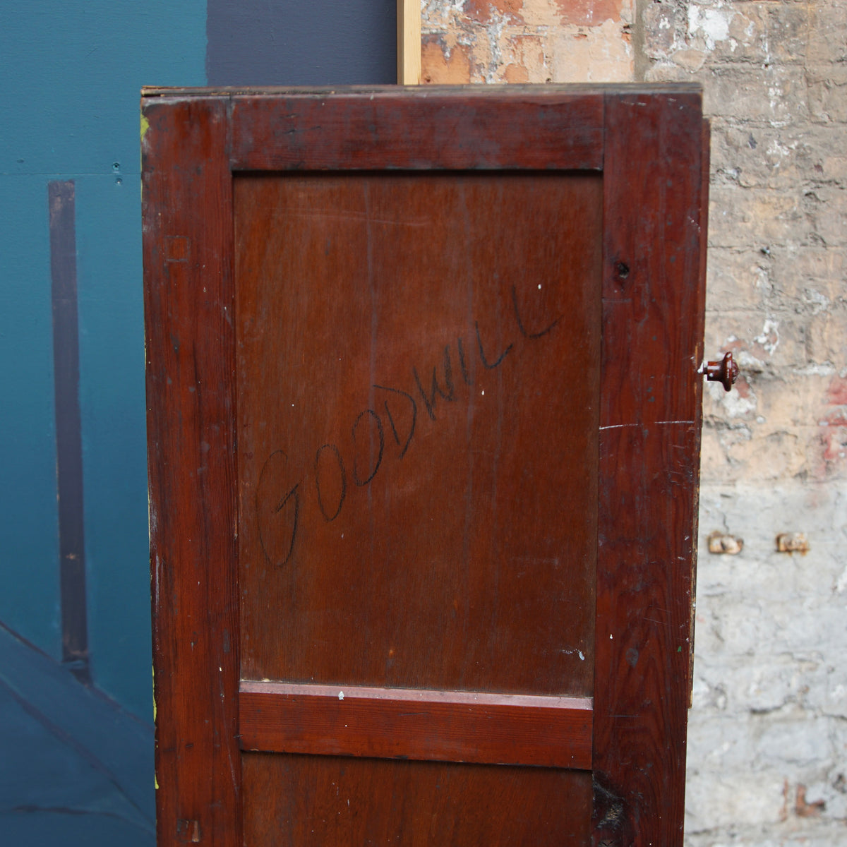 Vintage Wooden School Locker