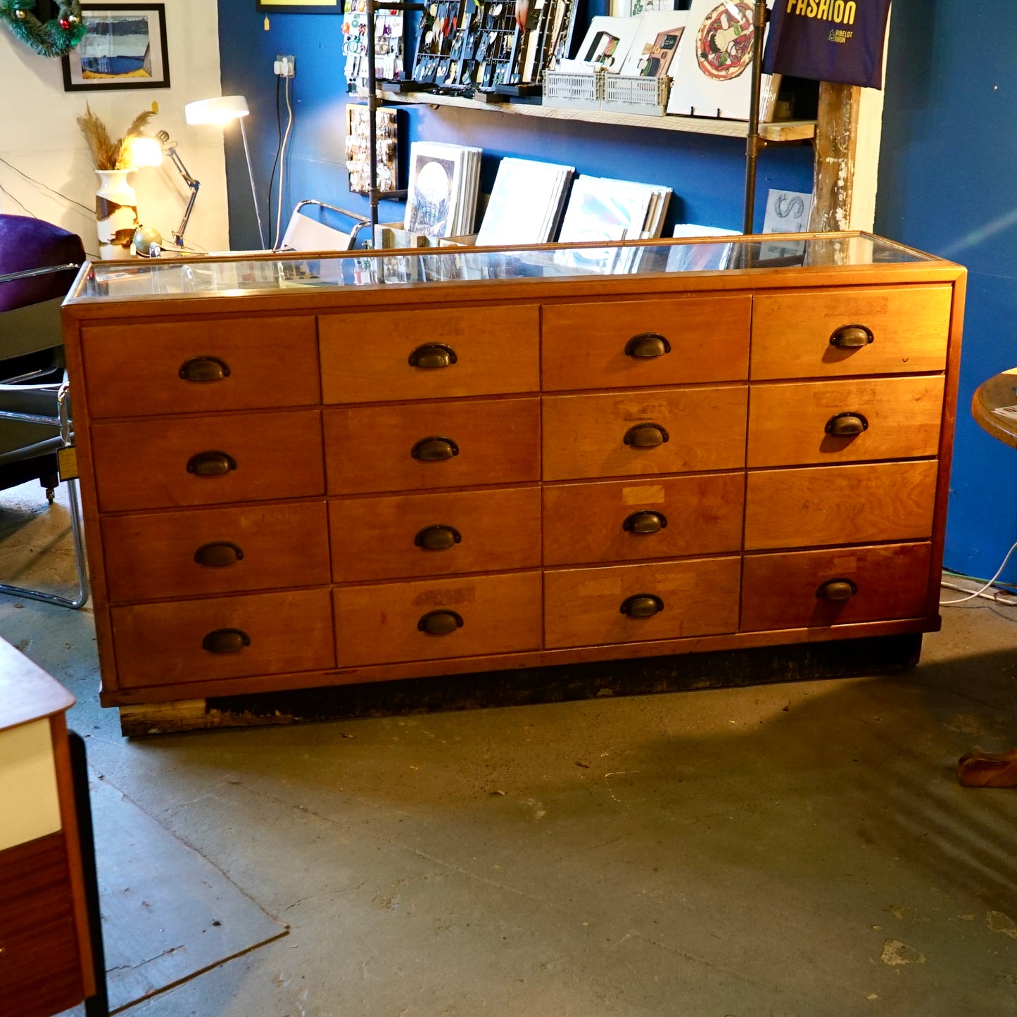 Antique Shop Counter/Haberdashery Made by John Dawson and Sons Pudding Chare Newcastle
