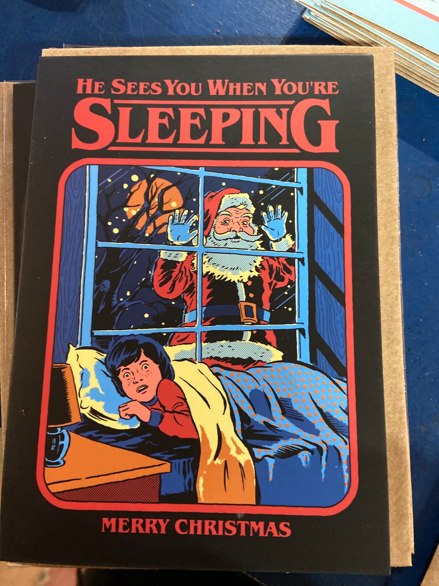He sees you when your sleeping