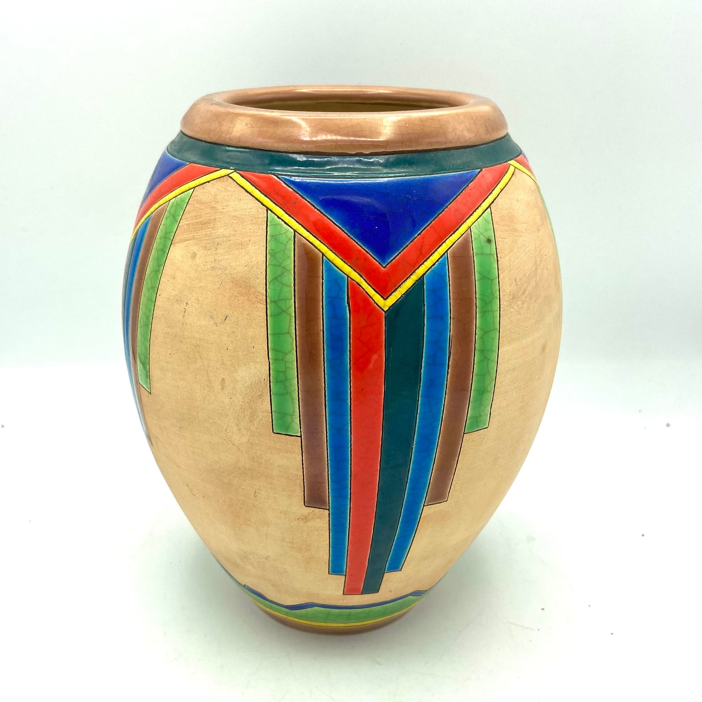 Emaux De Longwy Laredo Vase 1930s