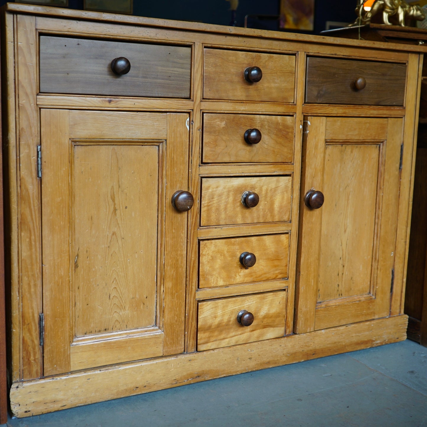 Antique Oak Sideboard Unit