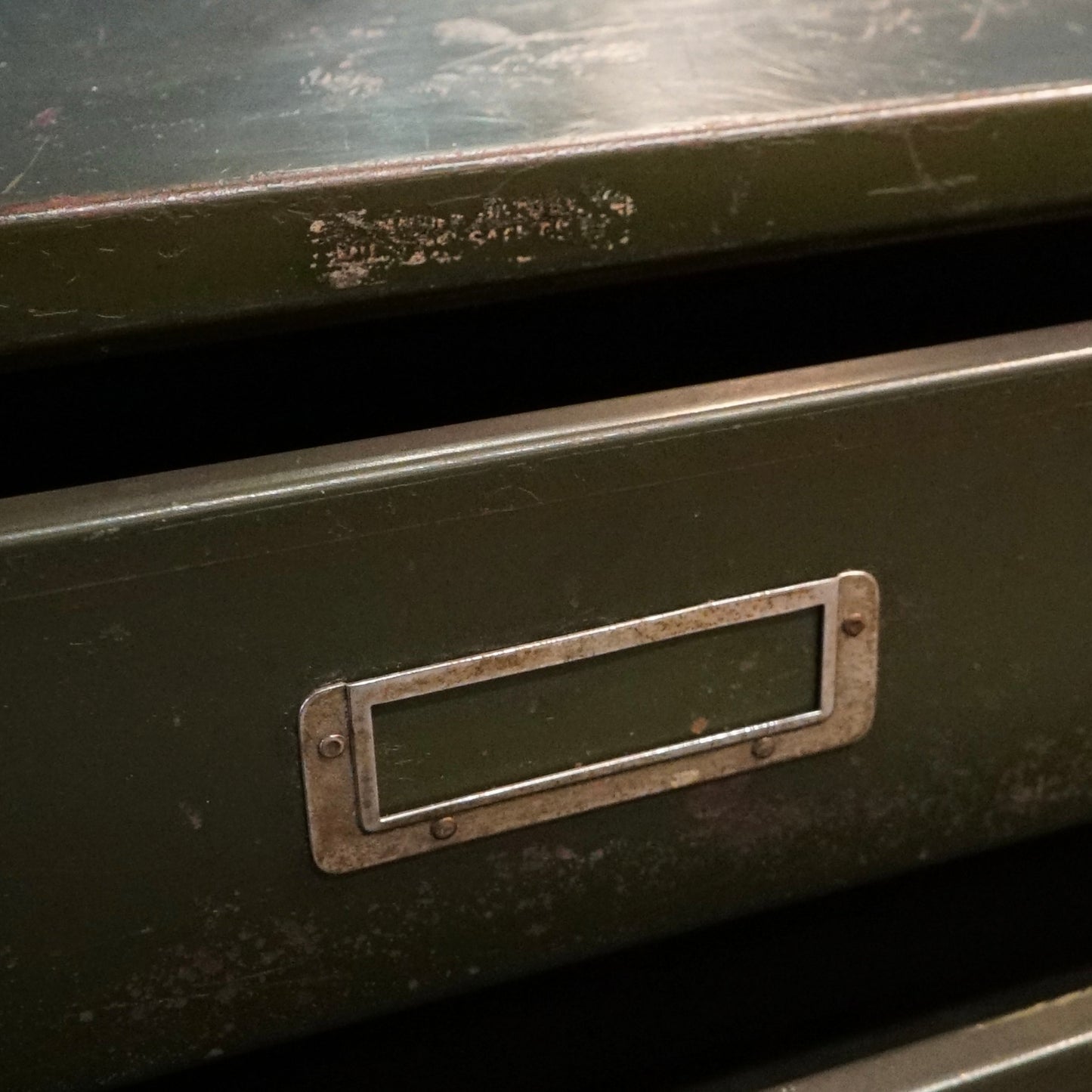 Vintage Metal Plan Chest