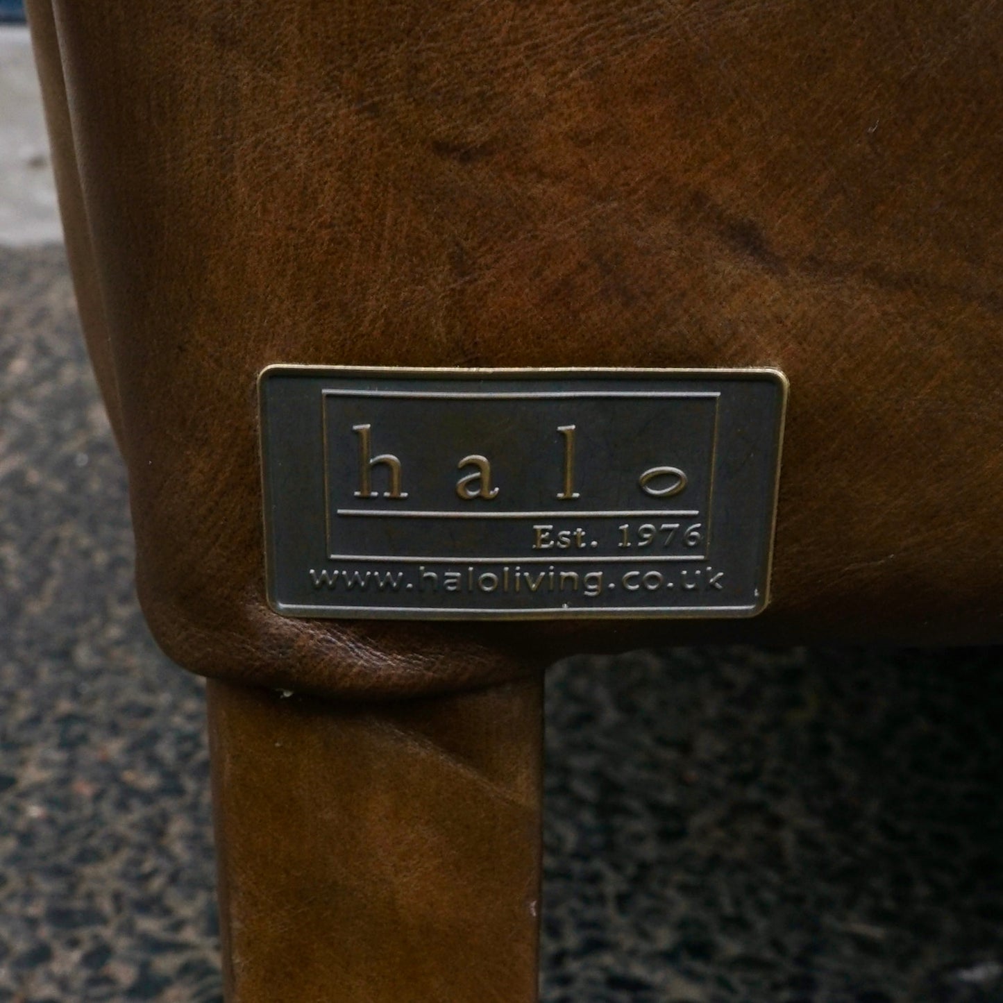 Halo Brown Leather Armchair