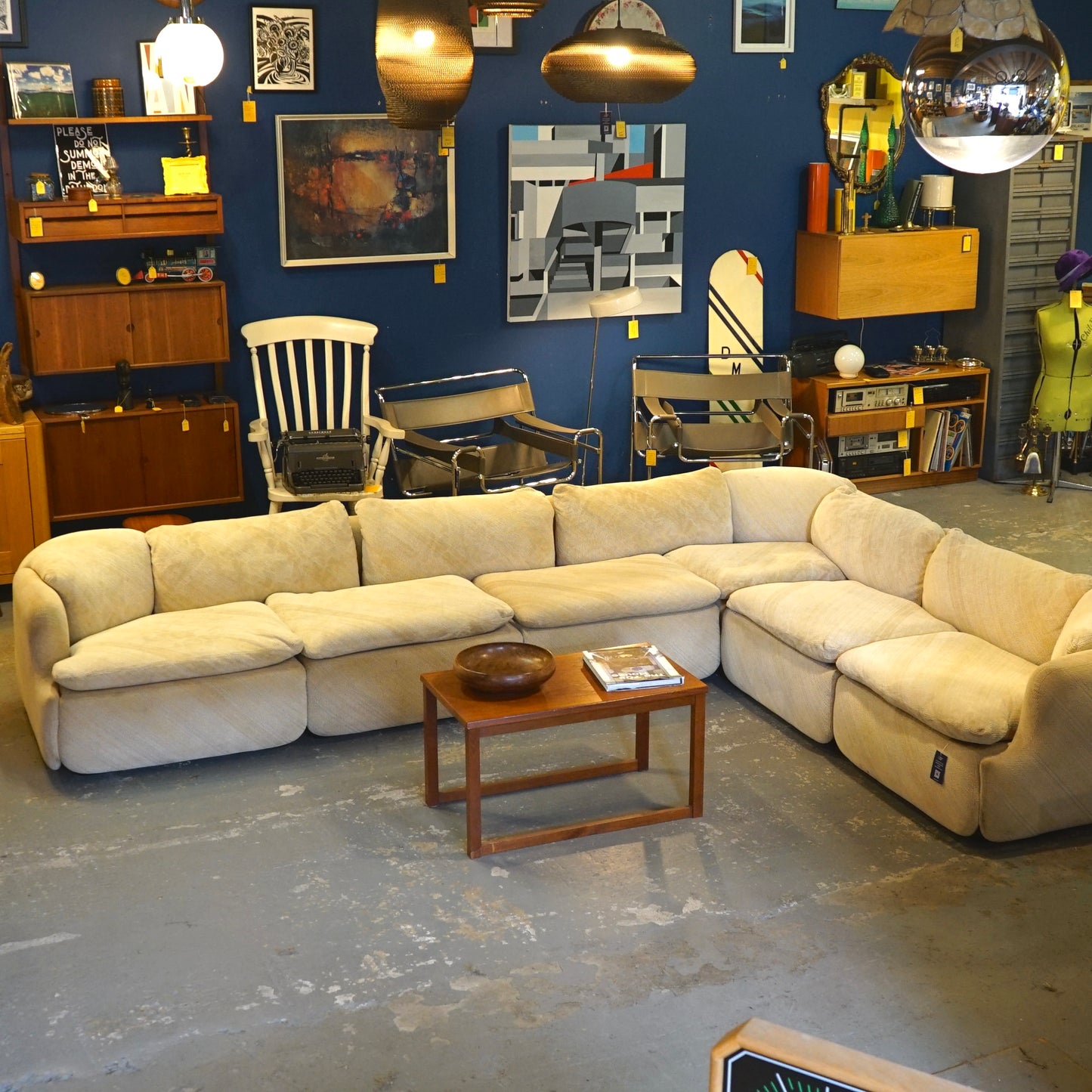 “Confidential” sectional sofa by Alberto Rosselli for Saporiti Italia