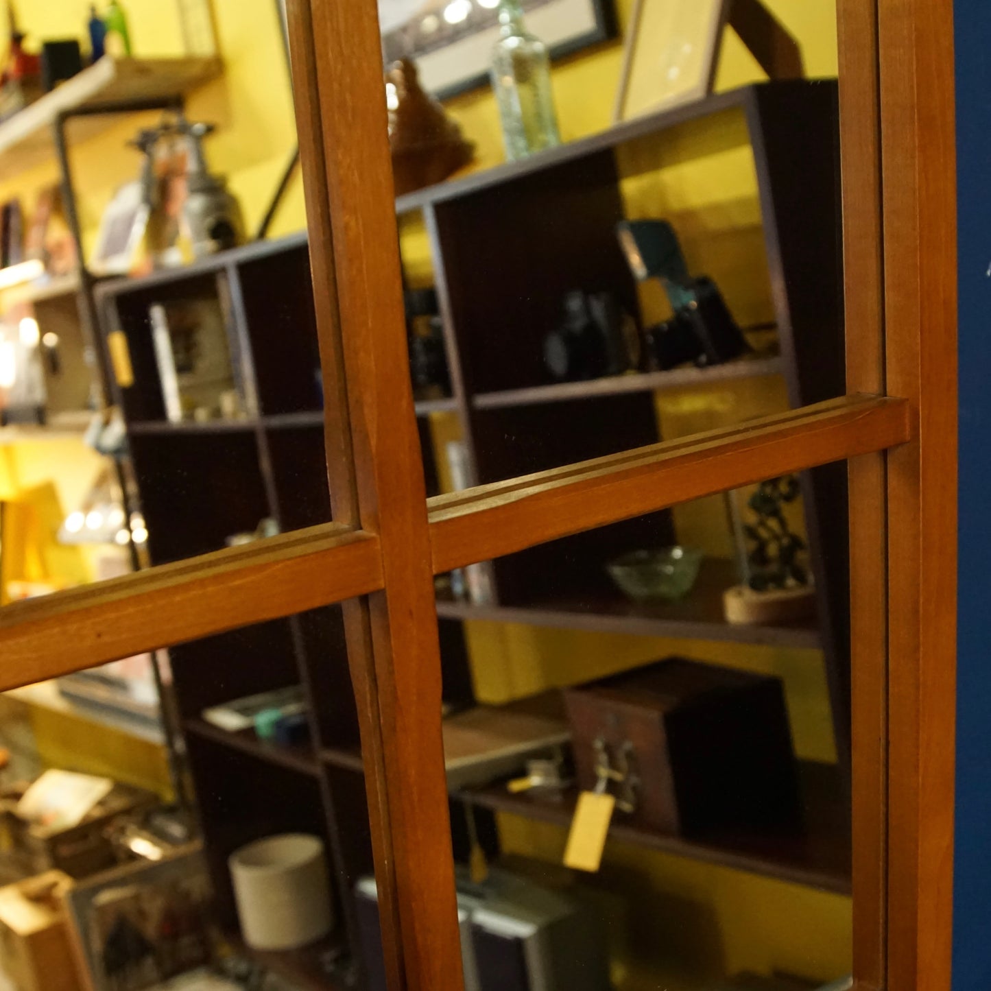 Midcentury Windowpane Mirror