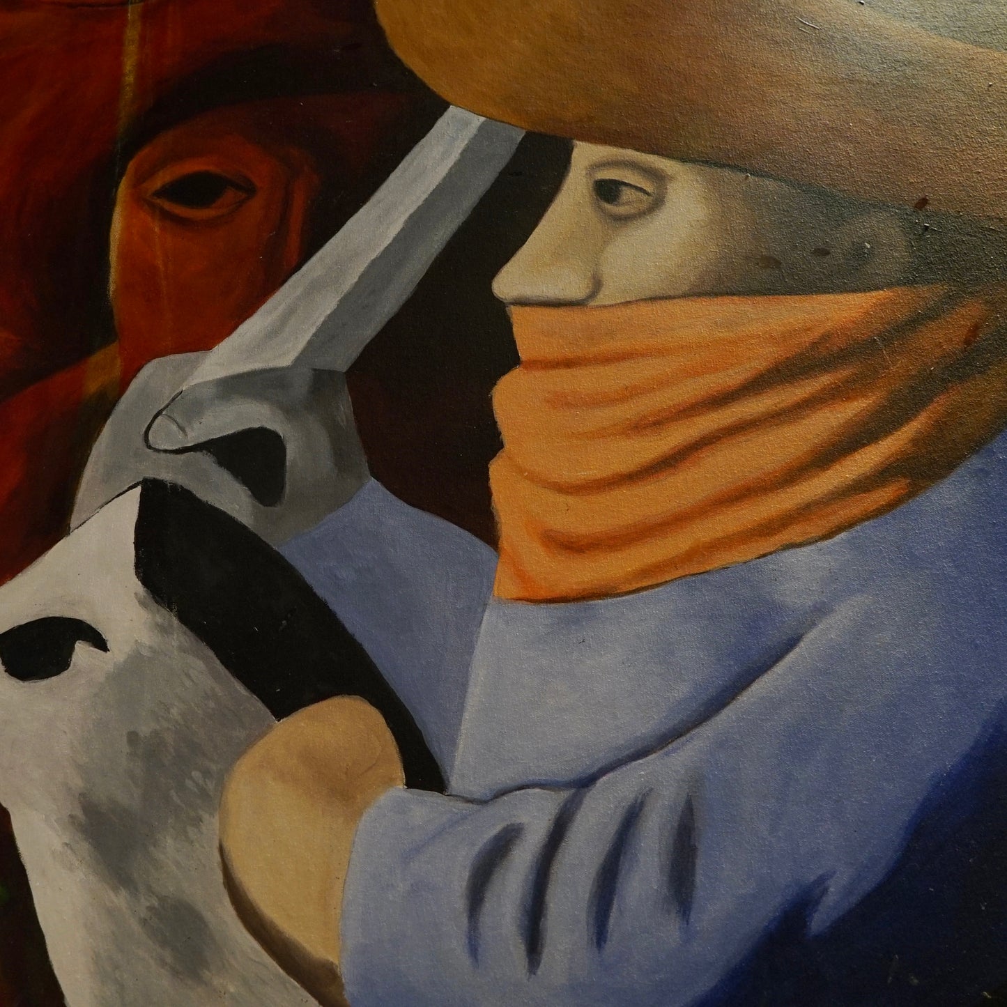 Hand Painted Reproduction of ‘Carnival en Huejotzingo’ by Jose Chavez Morado