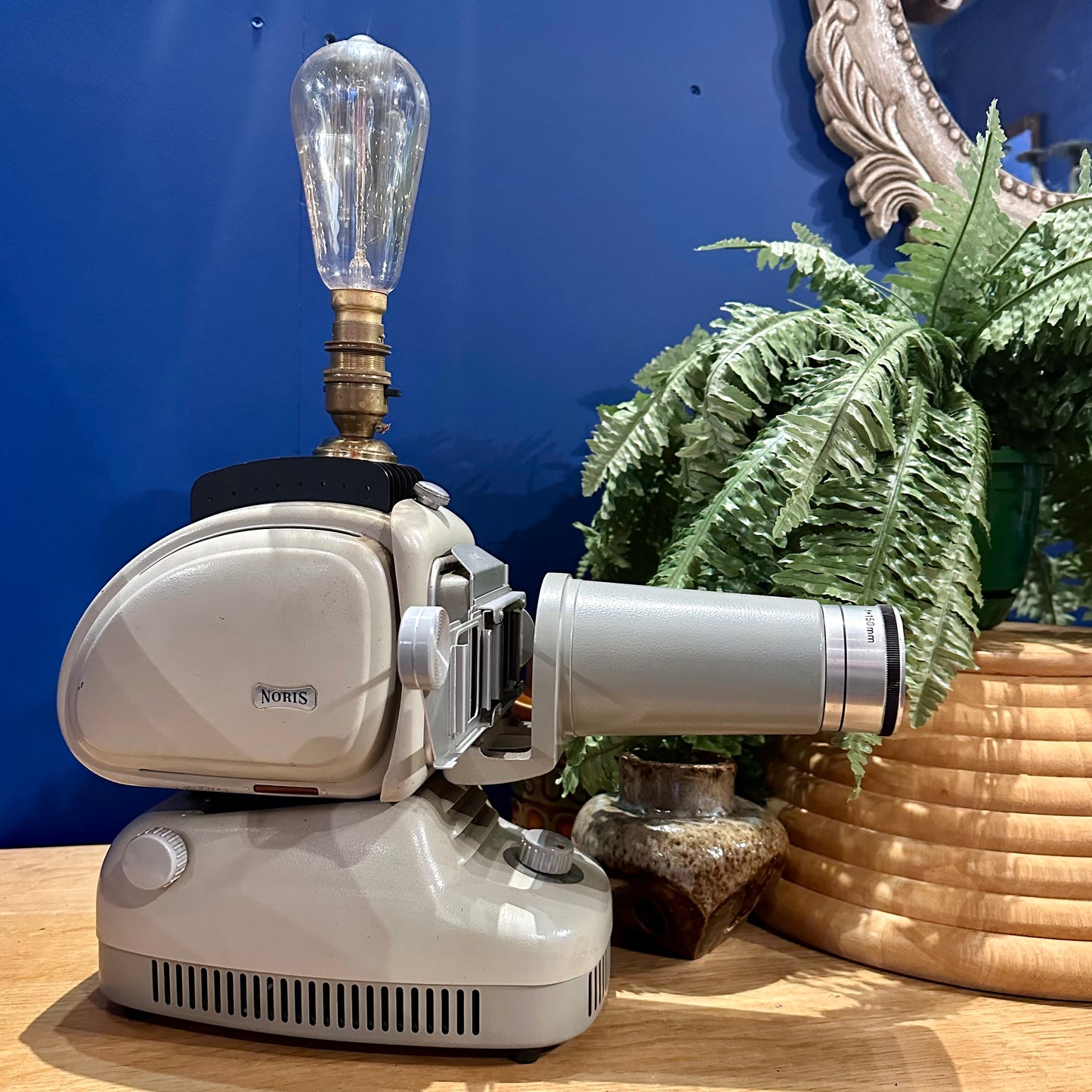 Vintage Converted Noris Trumpf Slide Projector Lamp