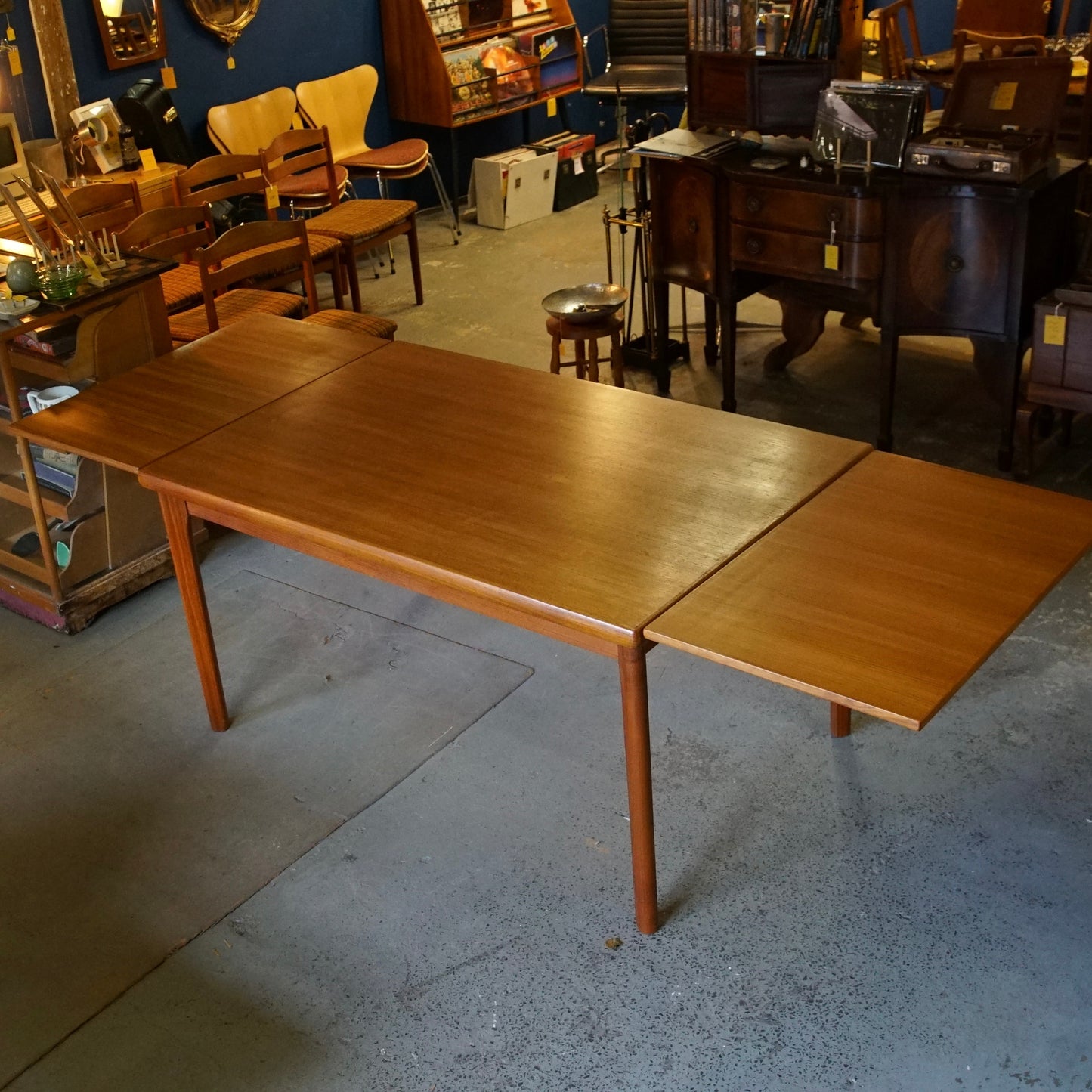 Midcentury Danish Extending Dining Table