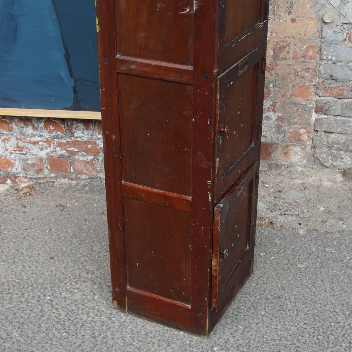 Vintage Wooden School Locker