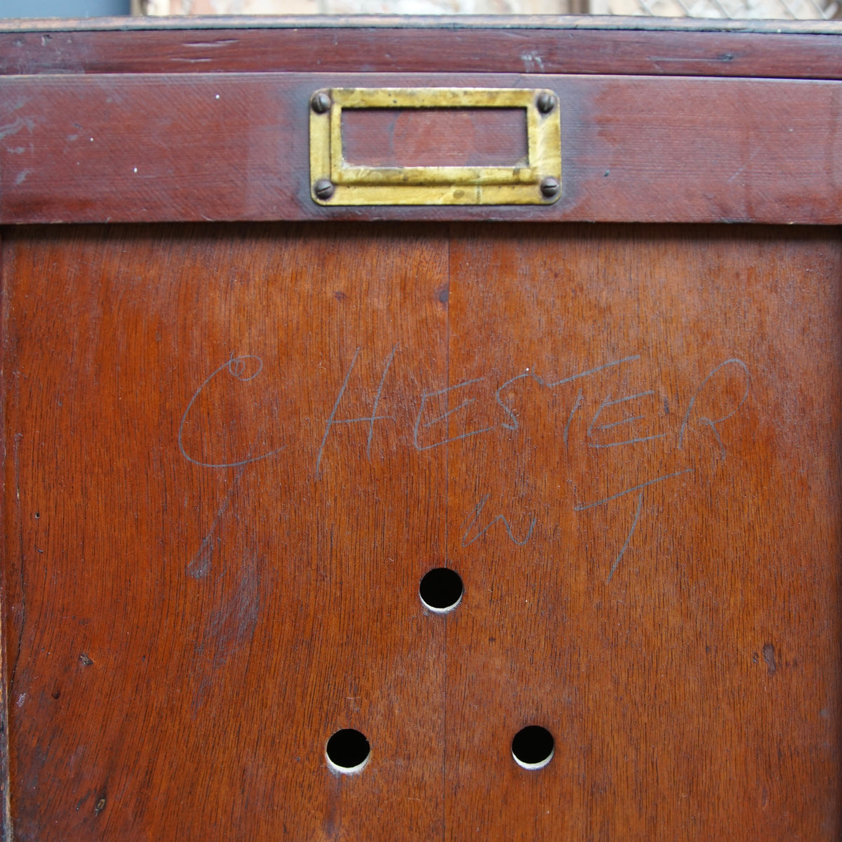 Vintage Wooden School Locker