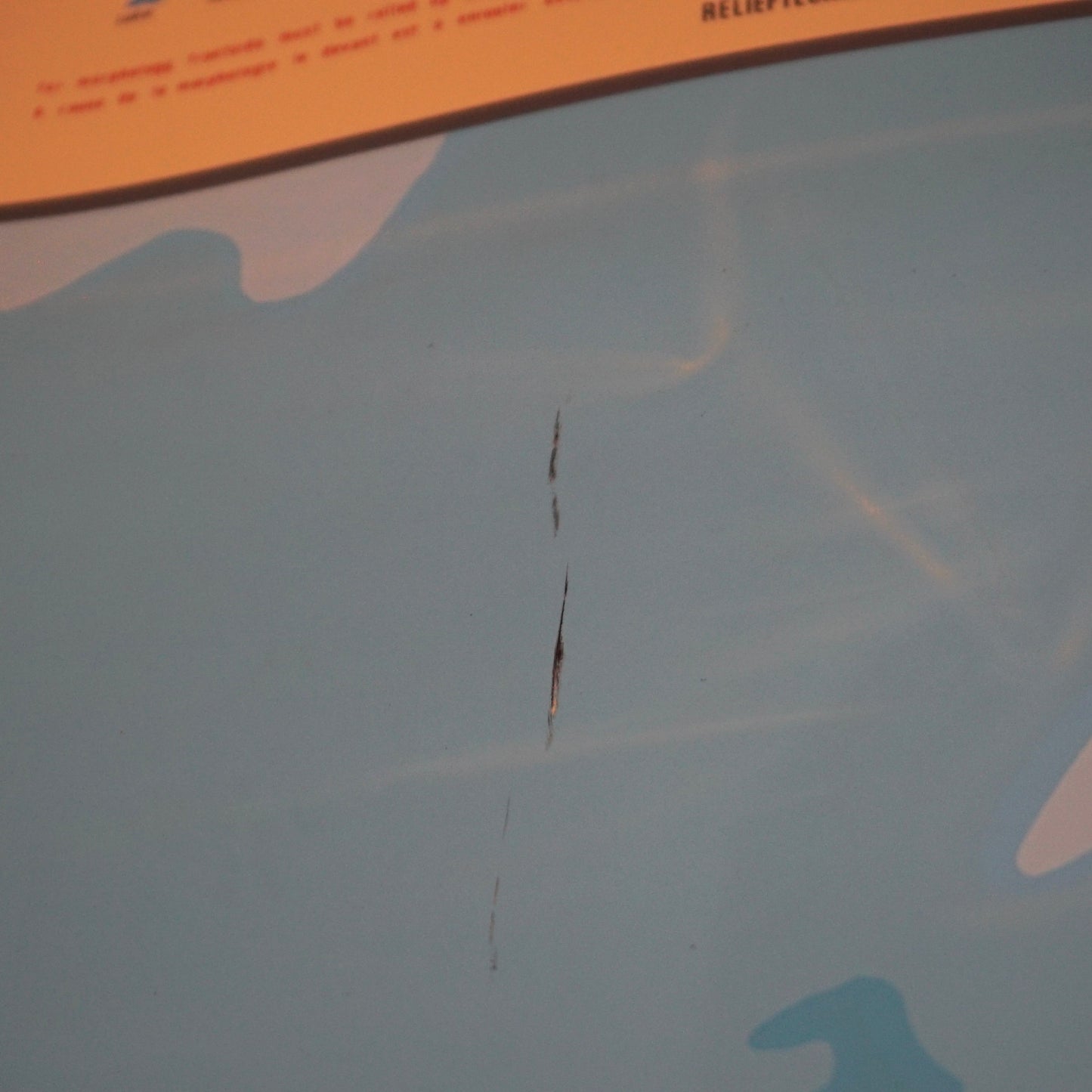 Large 1960s West German Relief Map of Europe by Relieftechnik