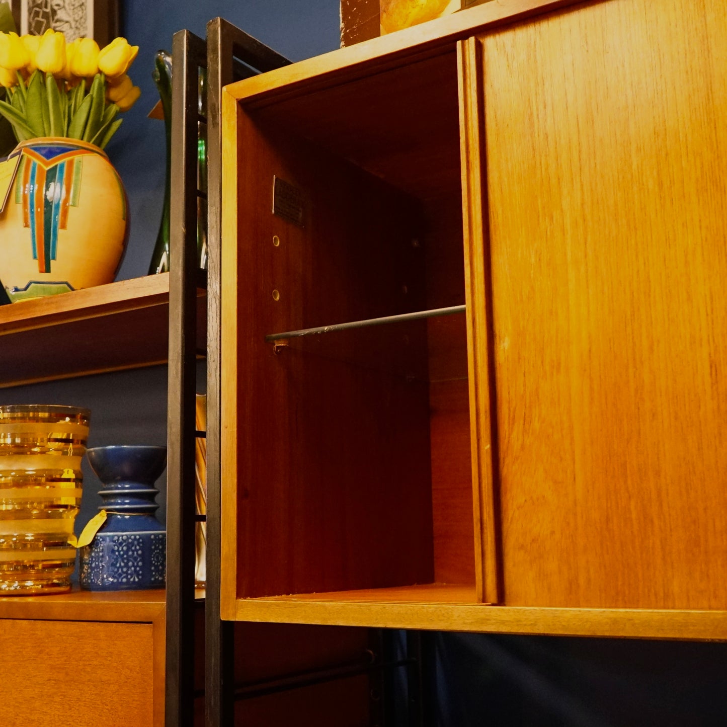 Staples ‘Ladderax’ Shelving Unit, 1960s Midcentury Shelving Unit