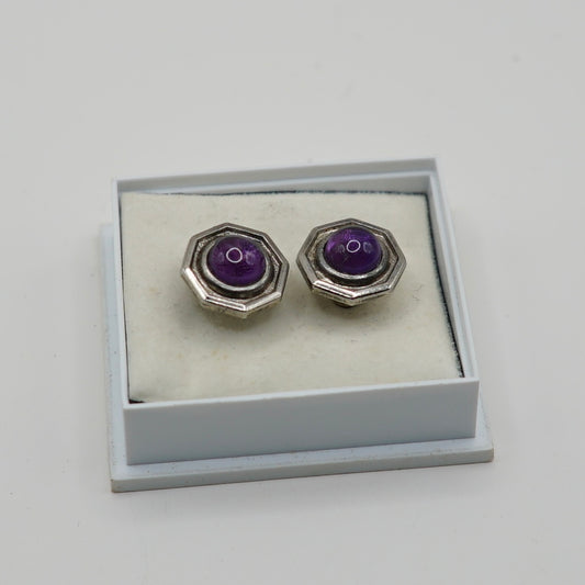 1940s Amethyst Studs