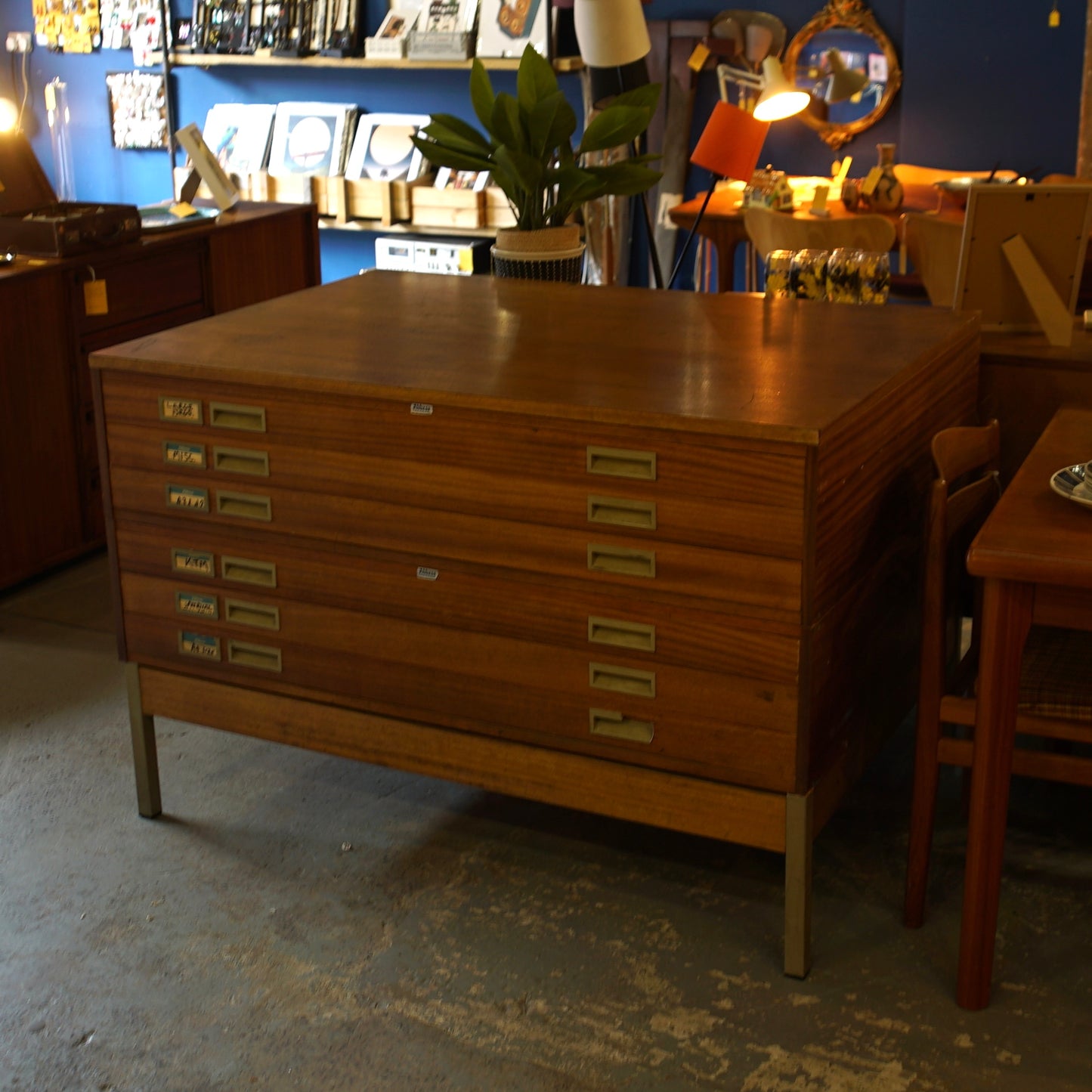Vintage Abbess Plan Chest