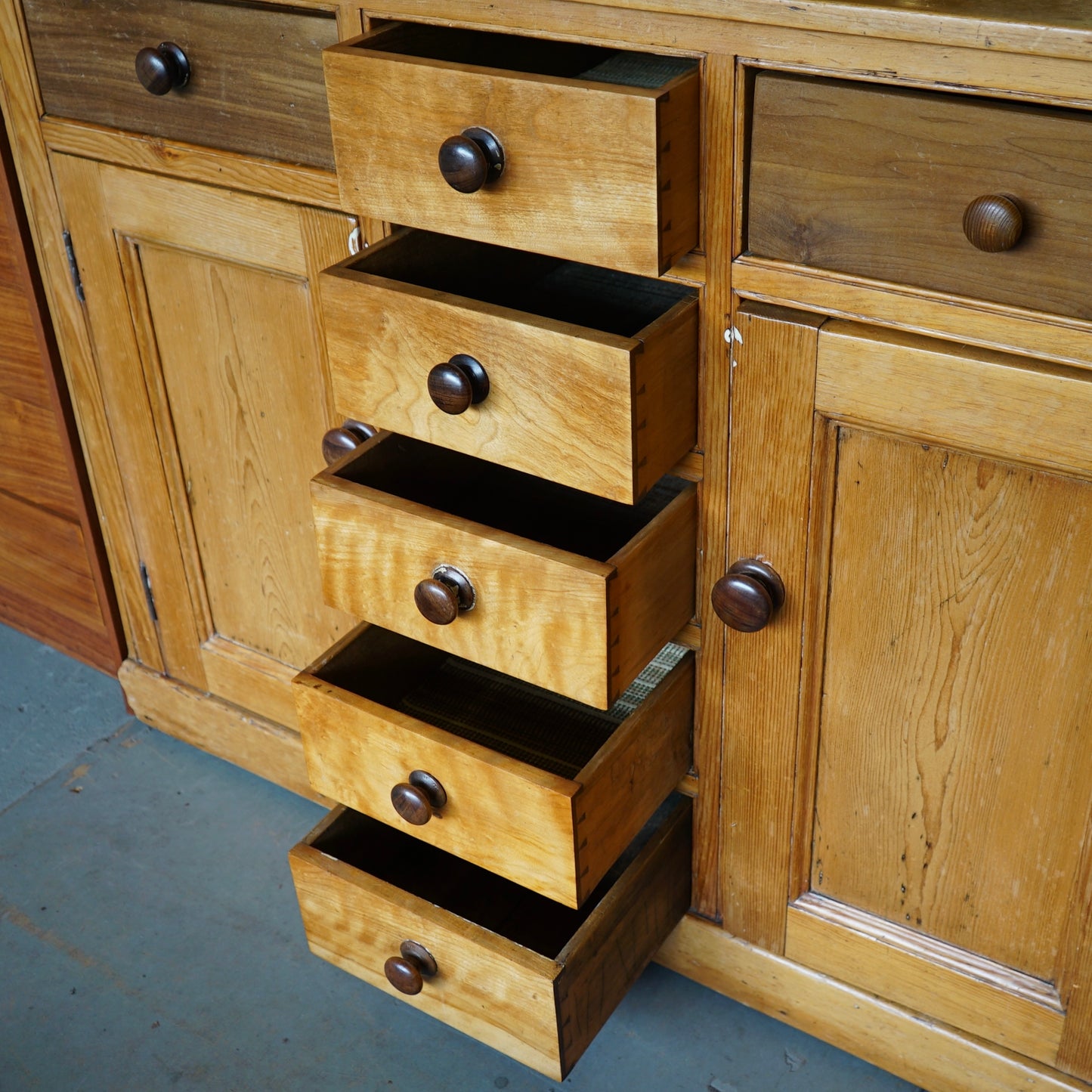 Antique Oak Sideboard Unit