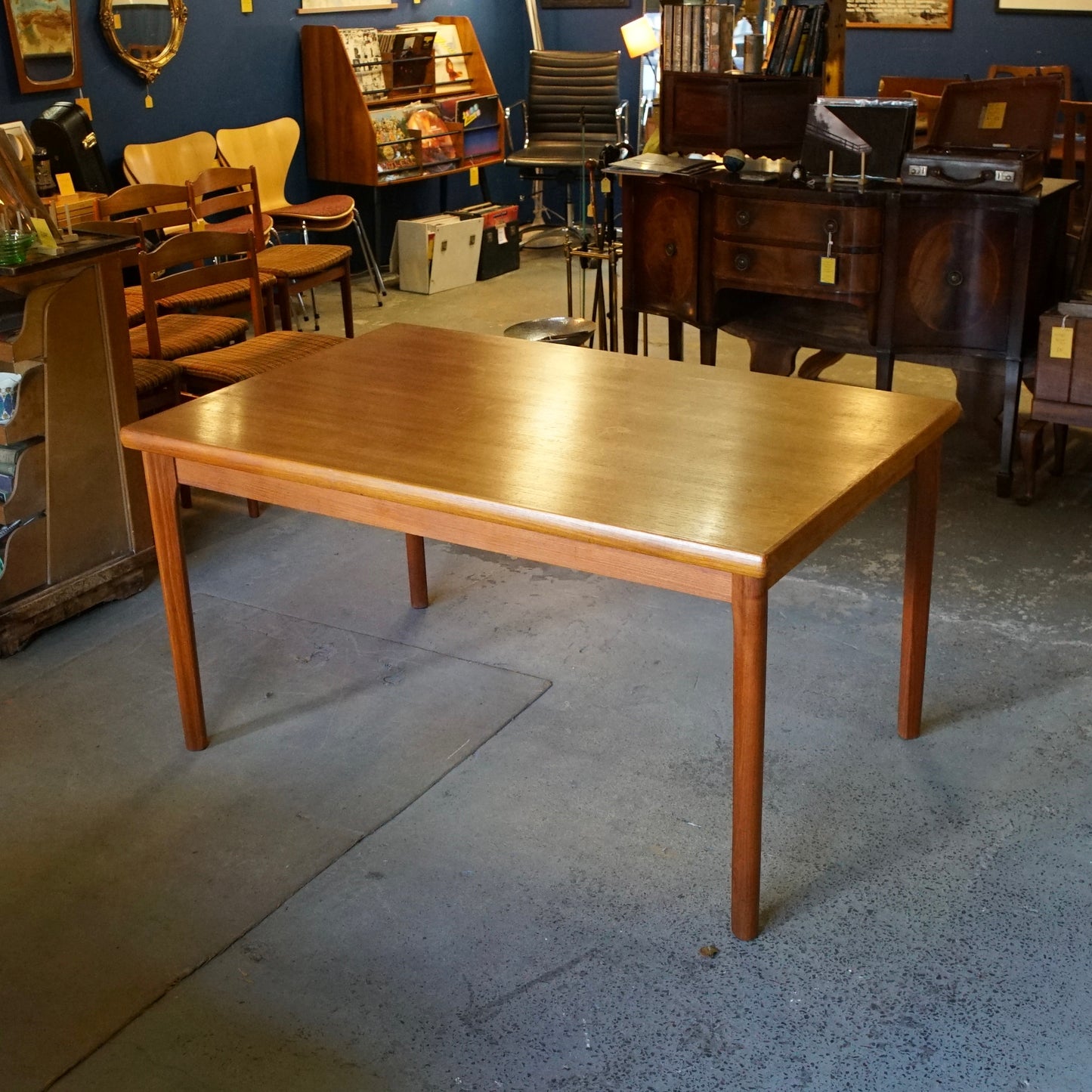 Midcentury Danish Extending Dining Table