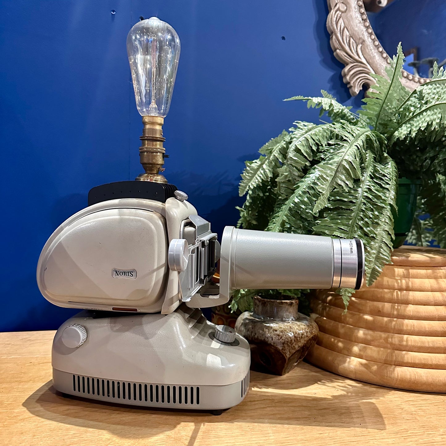 Vintage Converted Noris Trumpf Slide Projector Lamp