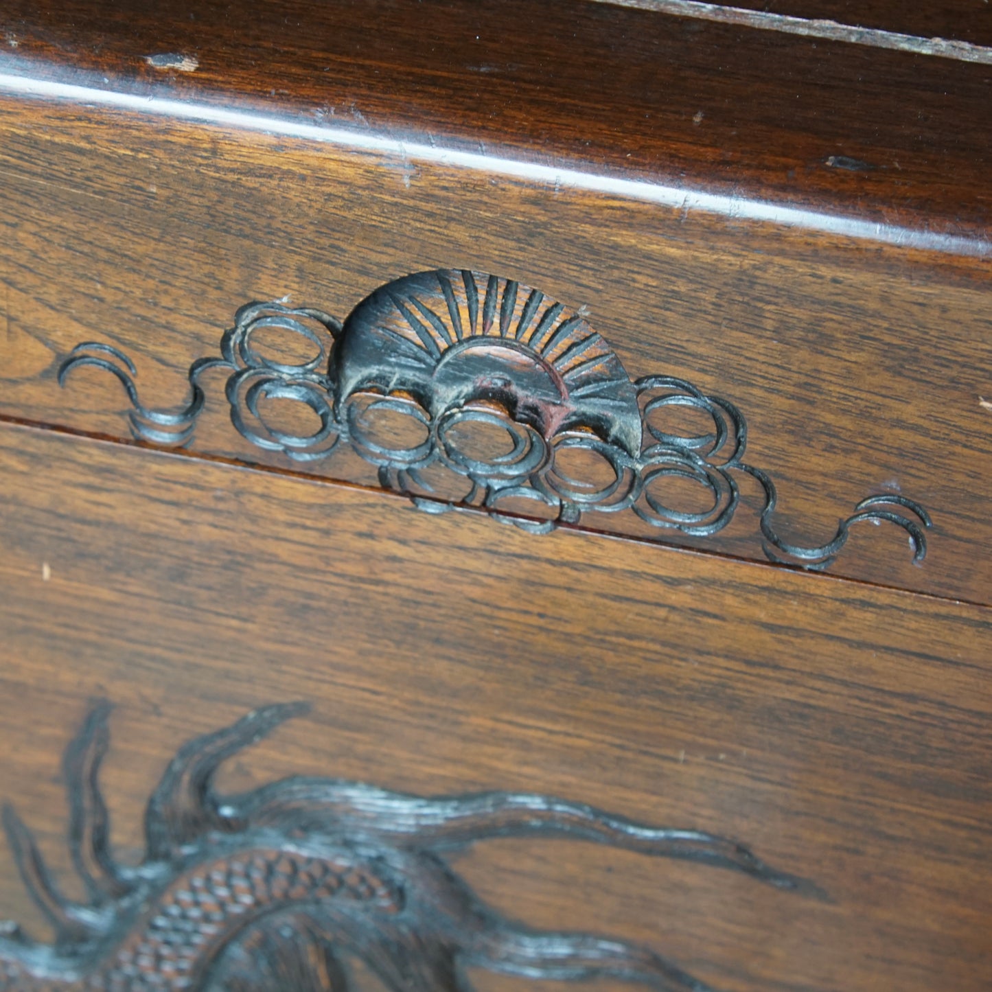 1970s Chinese Hand Carved Box