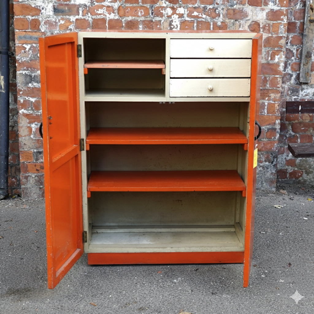 Orange Pantry Cupboard