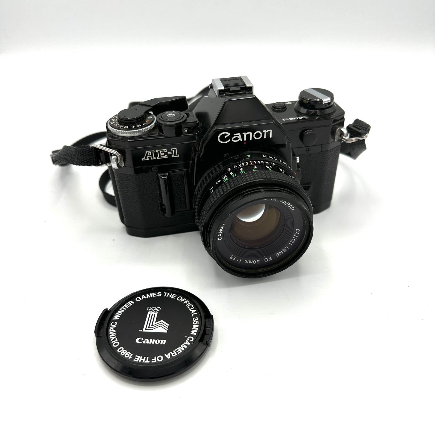 Canon Olympic Edition Black AE-1 35mm Film Camera