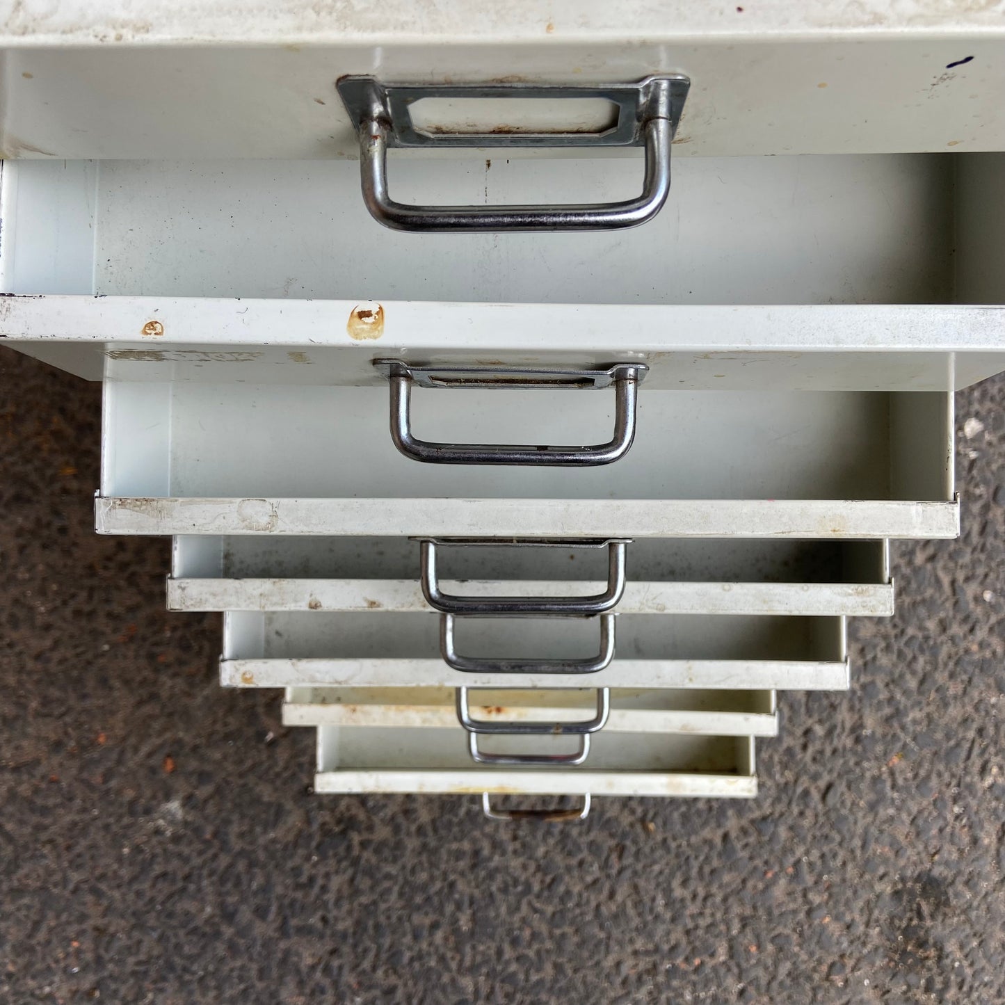 Vintage Metal Filing Drawers