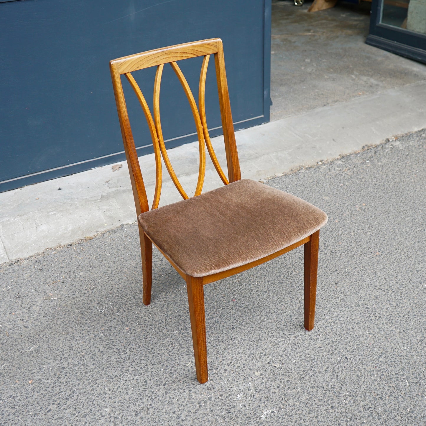 Midcentury G Plan Fresco X Back Dining Chairs x6 (2 Carver Chairs)