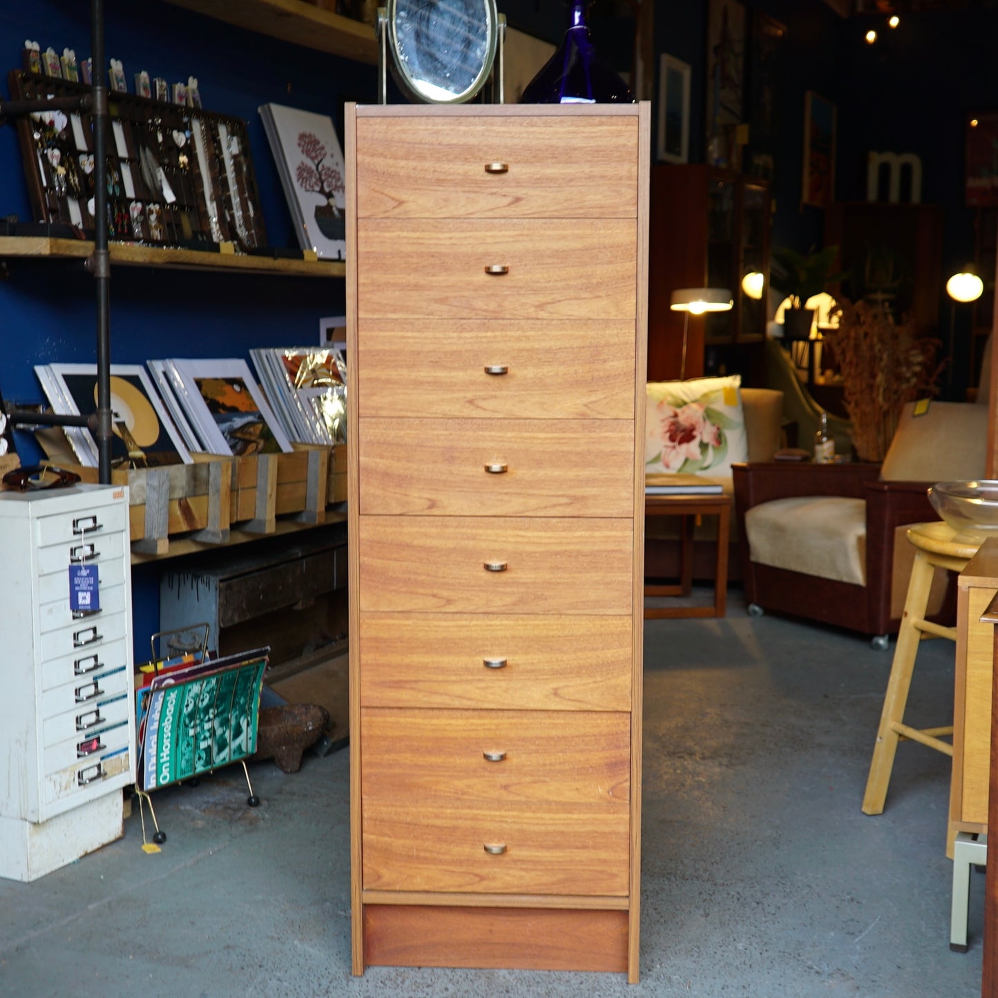 Danish Midcentury Tallboy Drawers