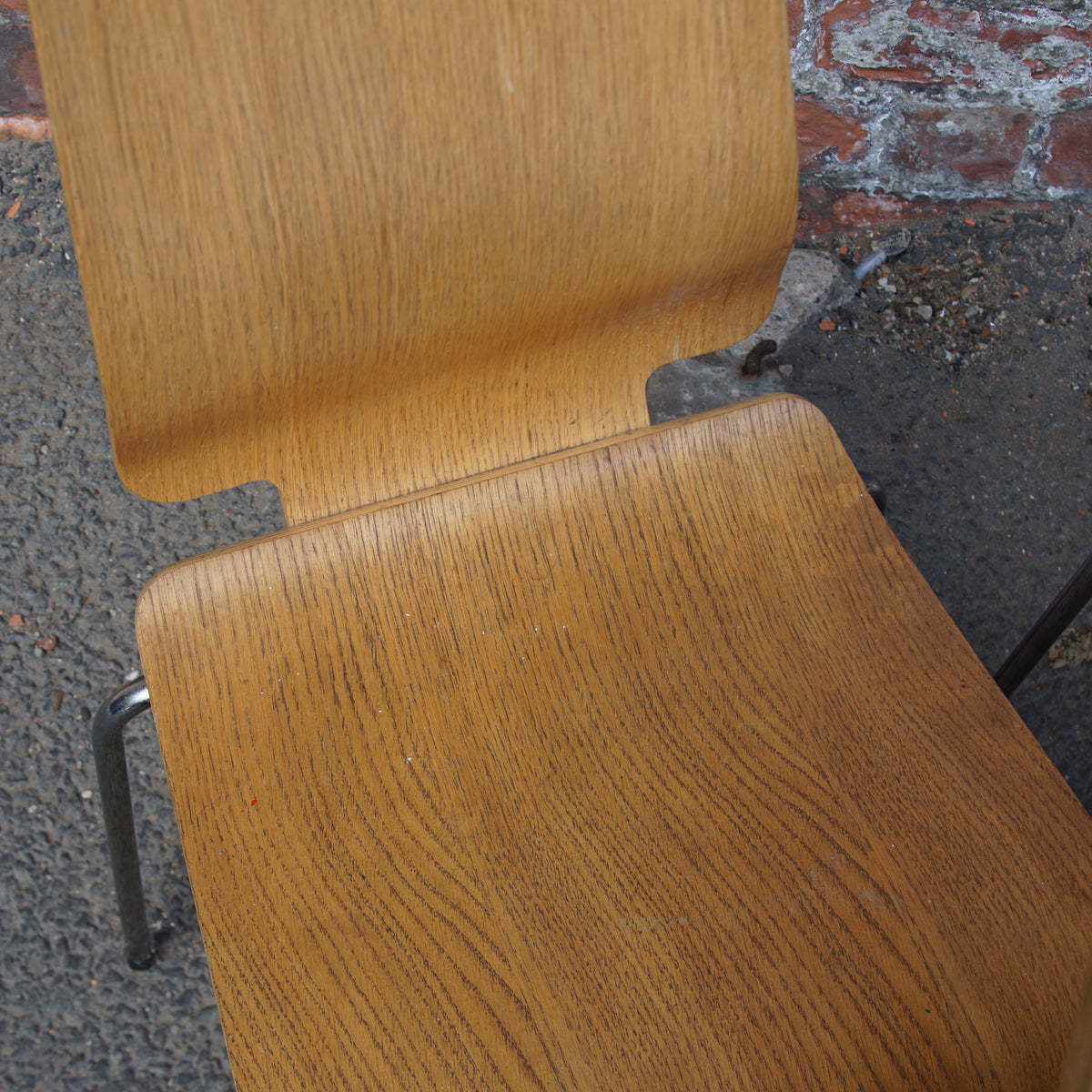 4 Vintage IKEA Stackable Ply Chairs