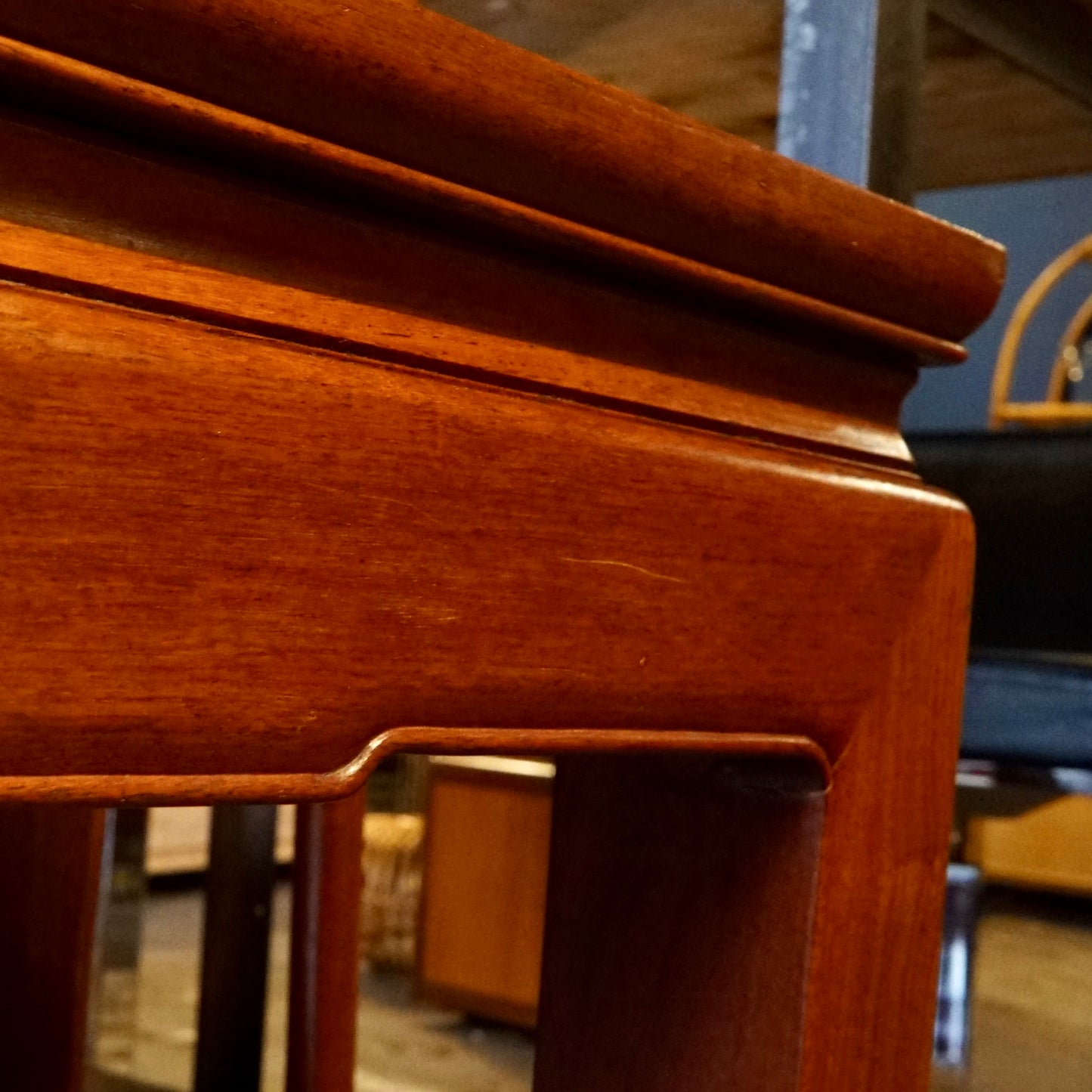 Vintage 20th Century Chinese Hardwood Dining Table