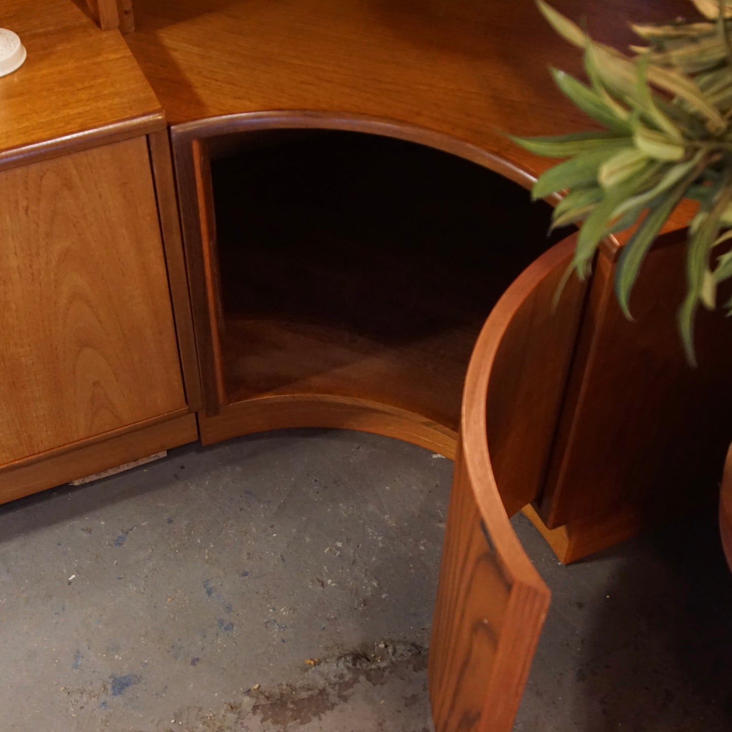 Midcentury G Plan Corner Unit with Lighting