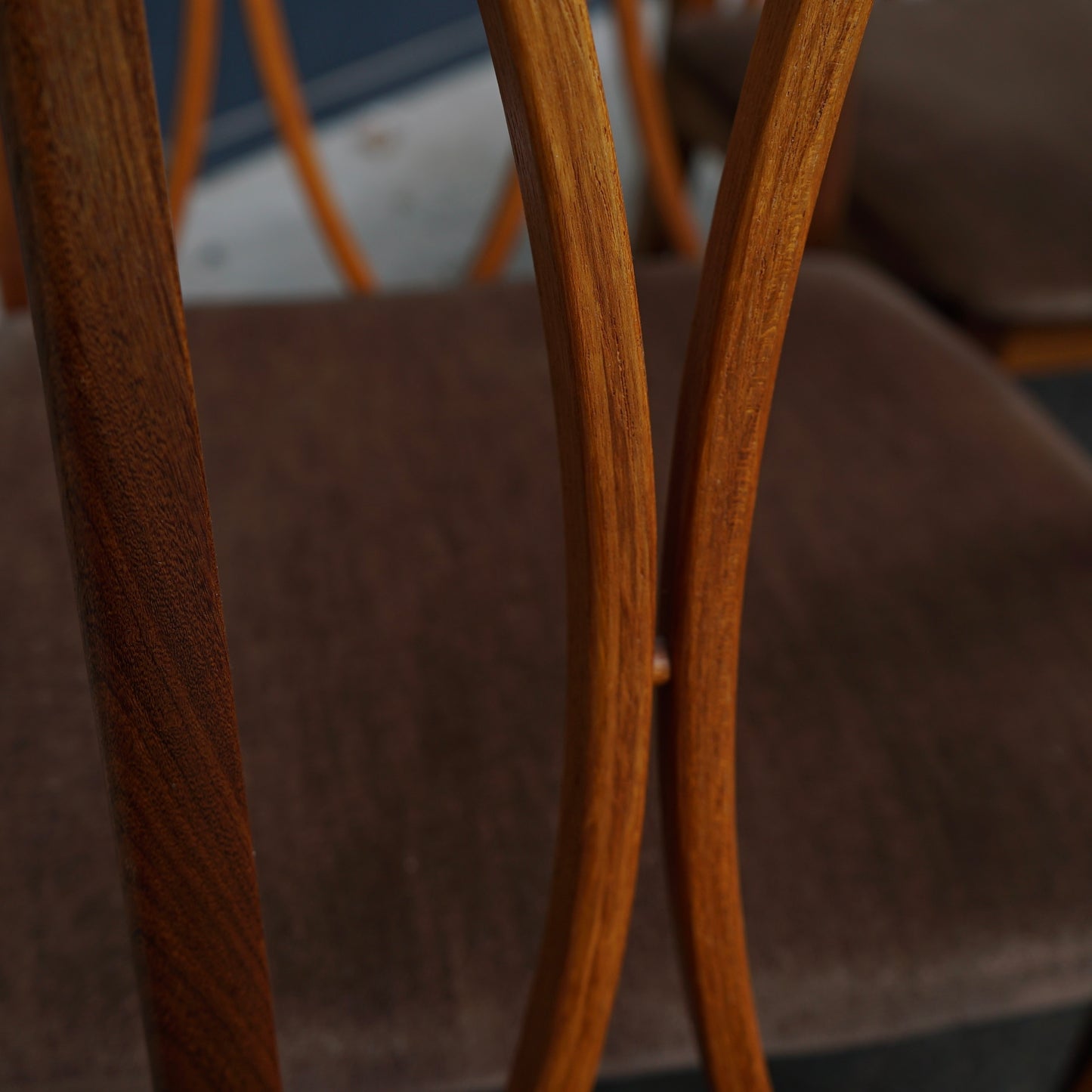 Midcentury G Plan Fresco X Back Dining Chairs x6 (2 Carver Chairs)