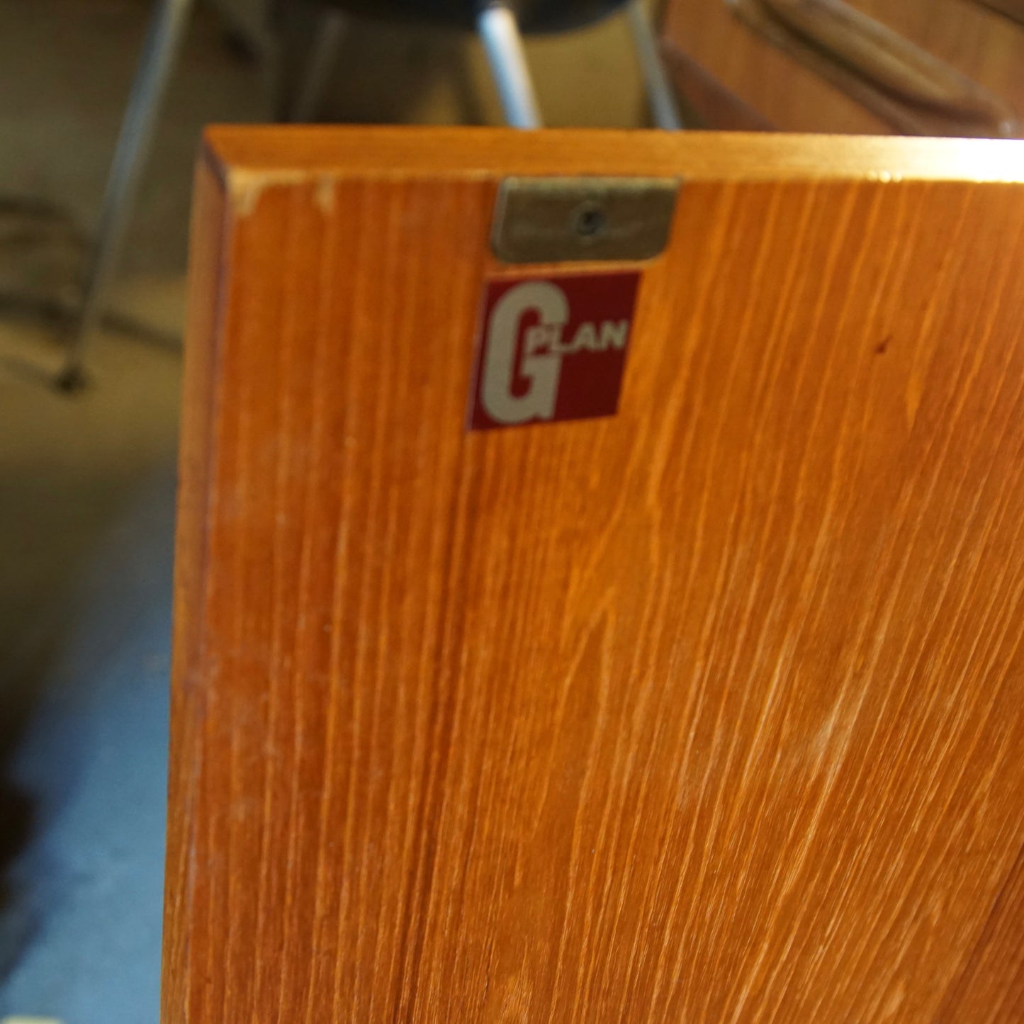 Midcentury G Plan Shelving Unit with Glass Cabinet
