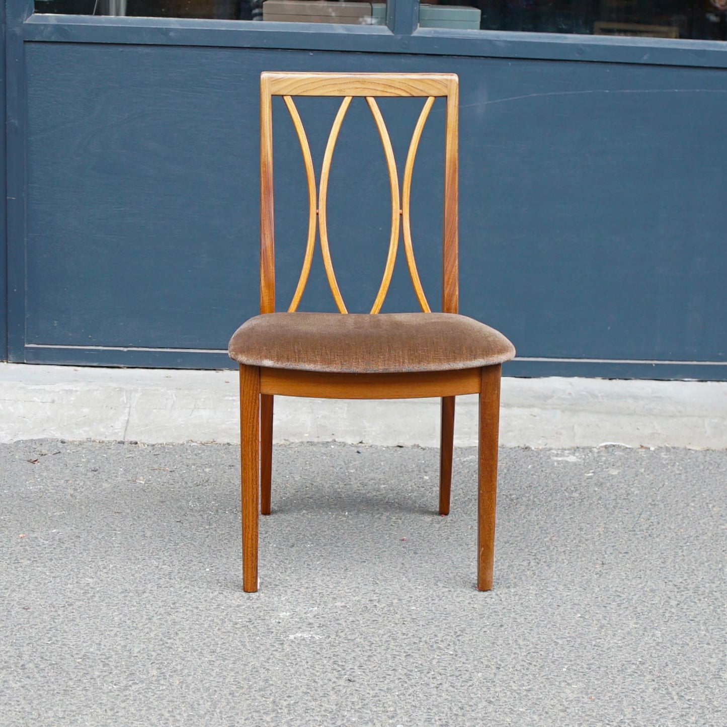 Midcentury G Plan Fresco X Back Dining Chairs x6 (2 Carver Chairs)