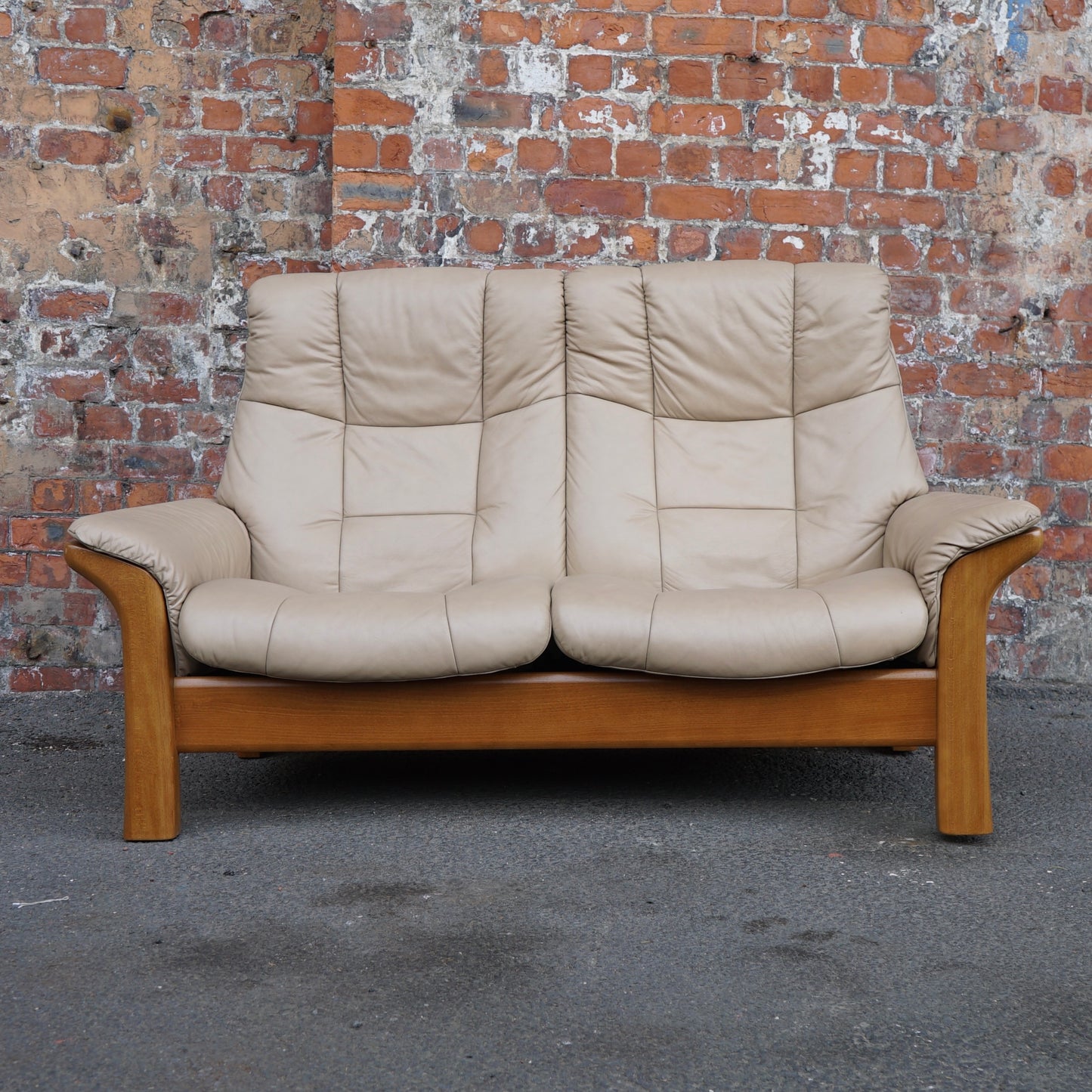 Ekorness Stressless Buckingham 2 Seater Leather recliner Sofa