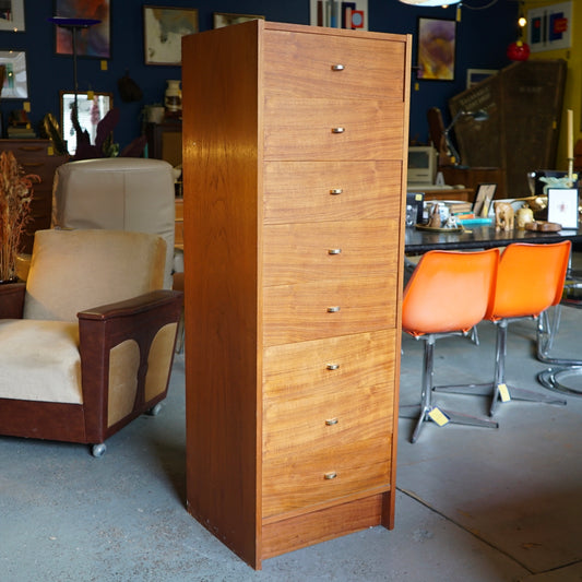 Danish Midcentury Tallboy Drawers