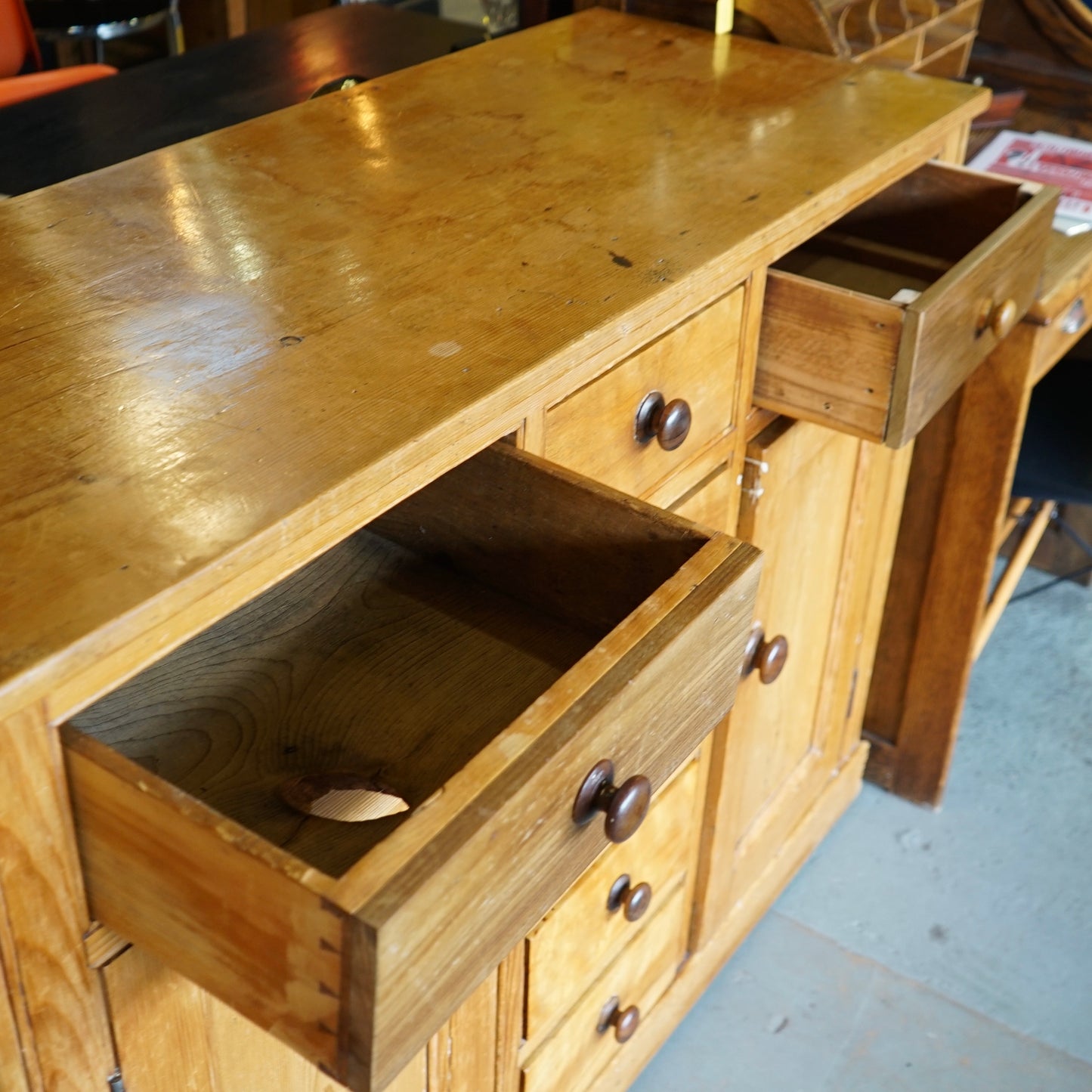 Antique Oak Sideboard Unit