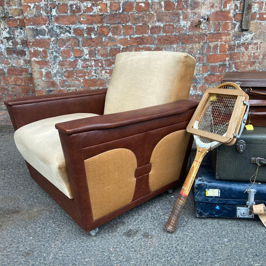 Art Deco Style 1950s German Club Chair