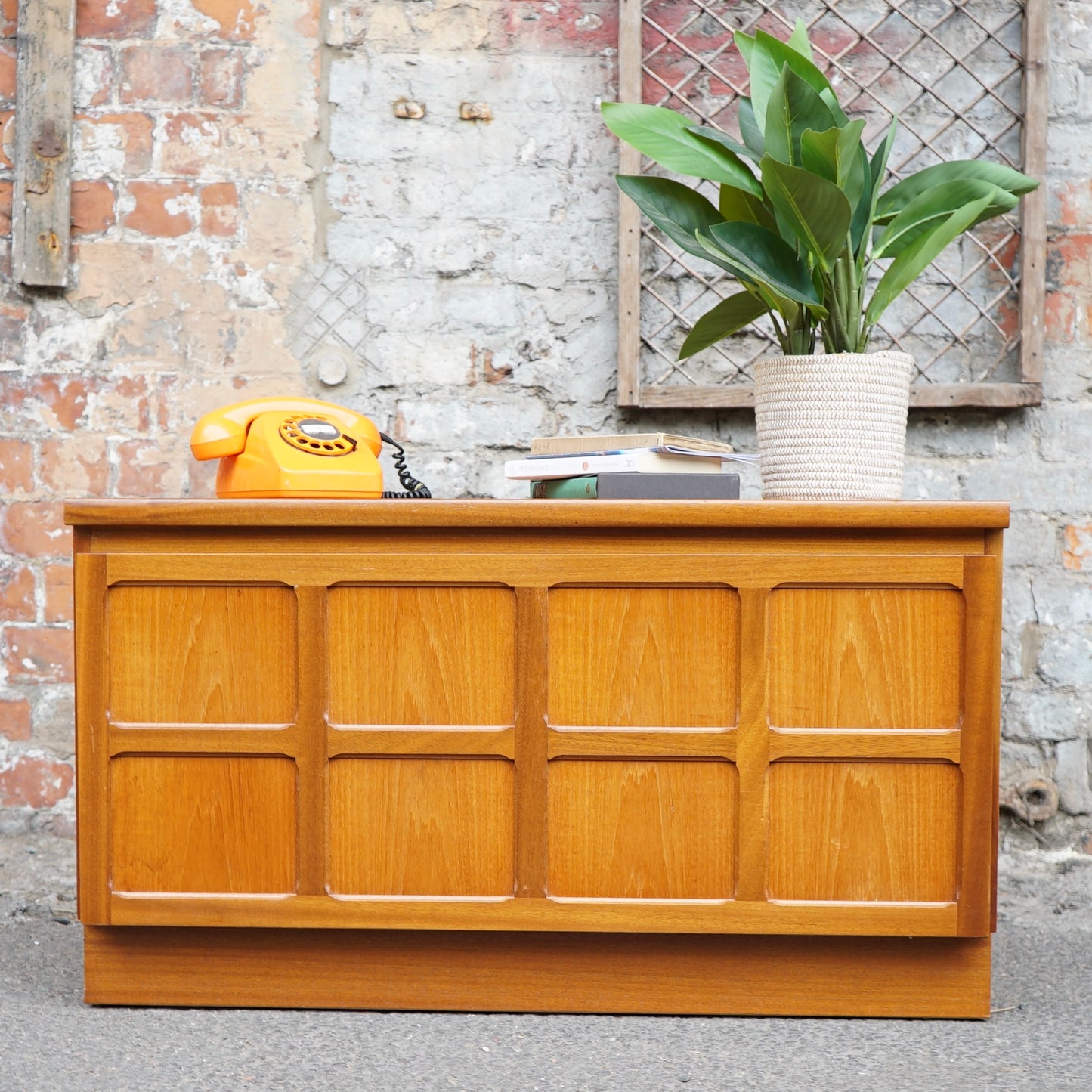 Nathan Midcentury Squares Sideboard TV Stand