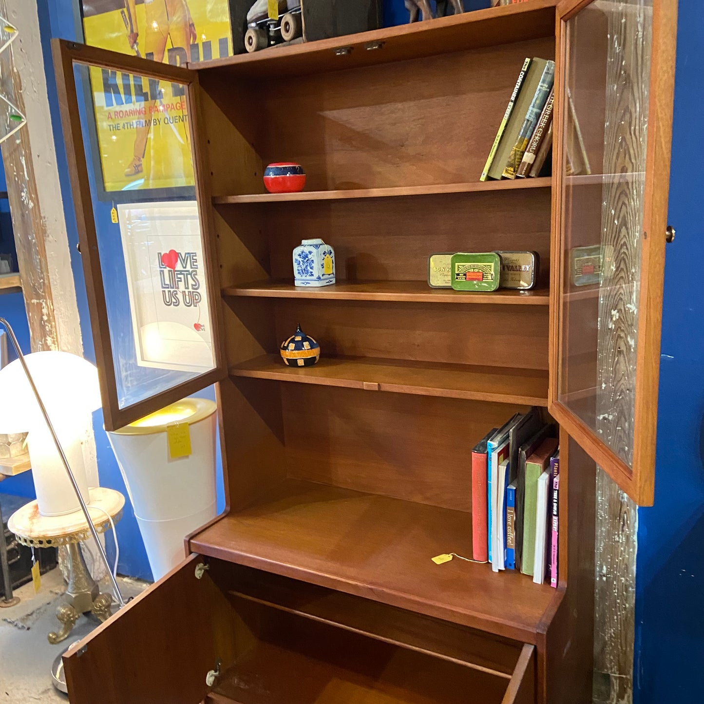 Midcentury glazed cabinet