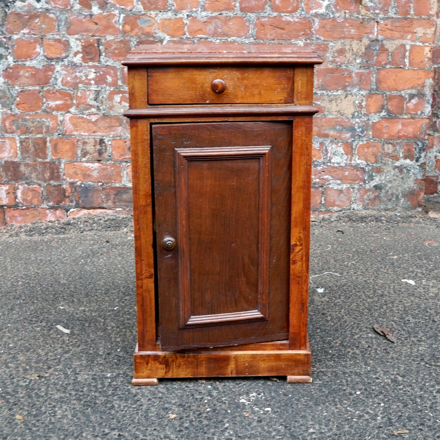 Antique Marble Top Bedside Stand