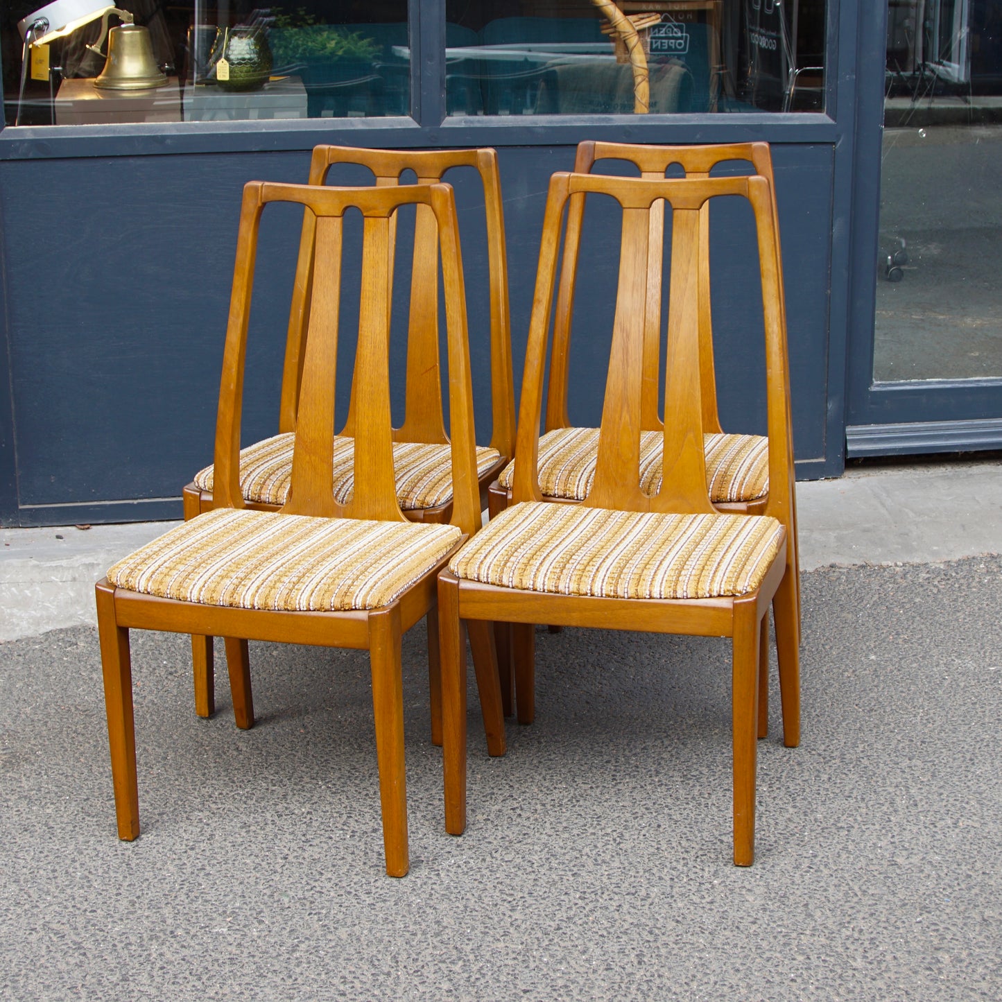 Midcentury Nathan Dining Chairs x 4